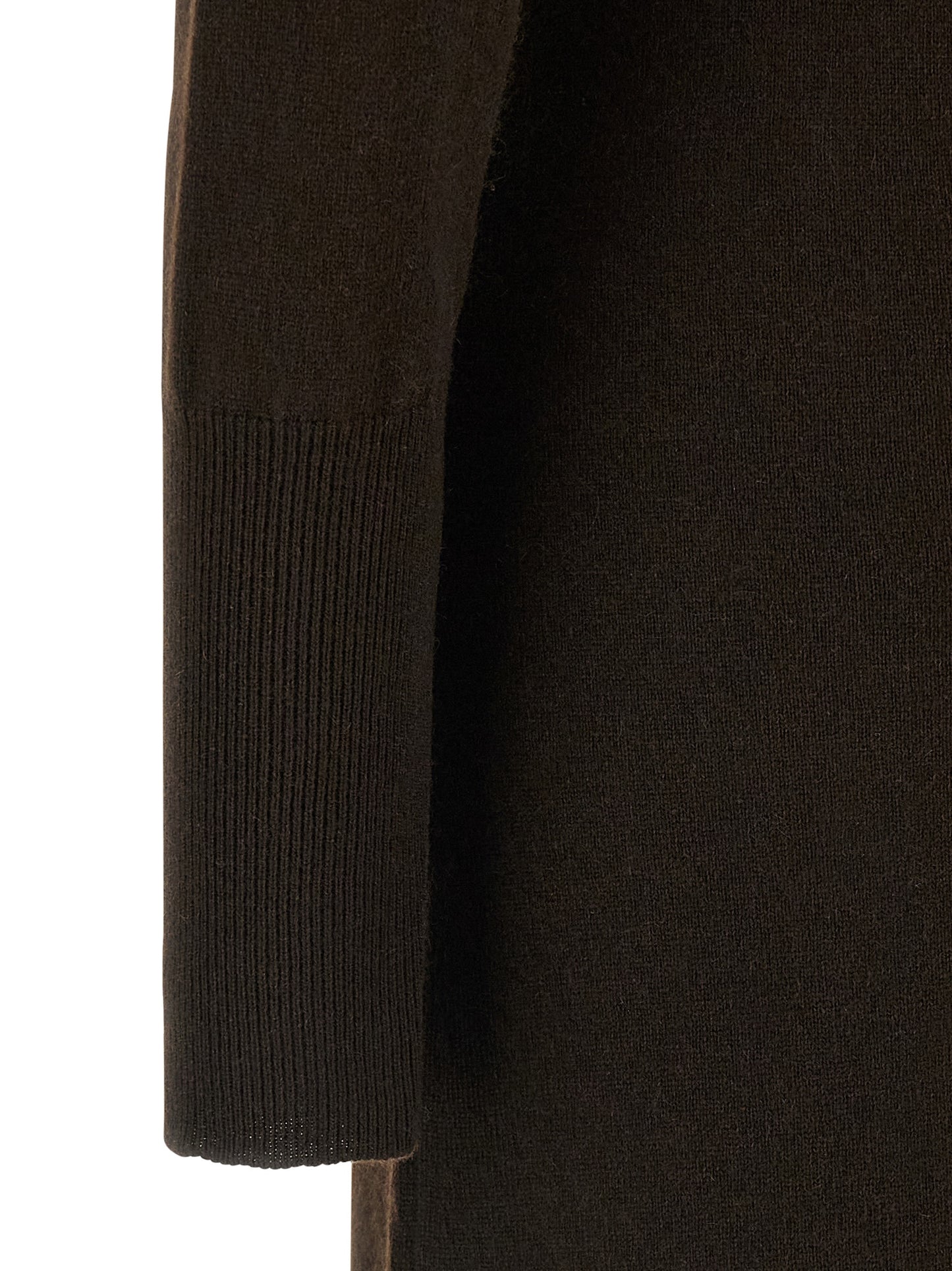 Brown Cashmere Long Dress