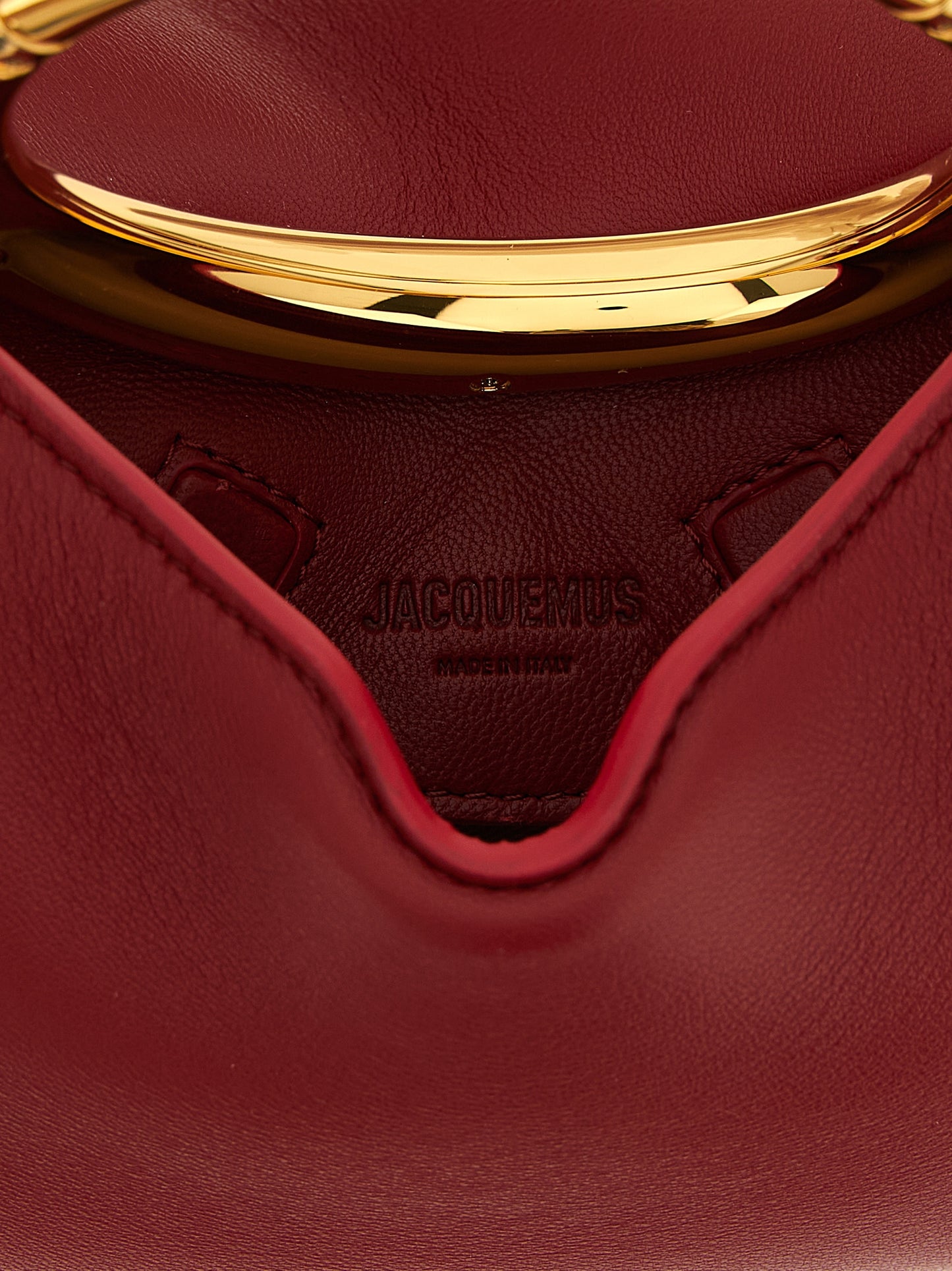 Red Lamb Leather Handbag