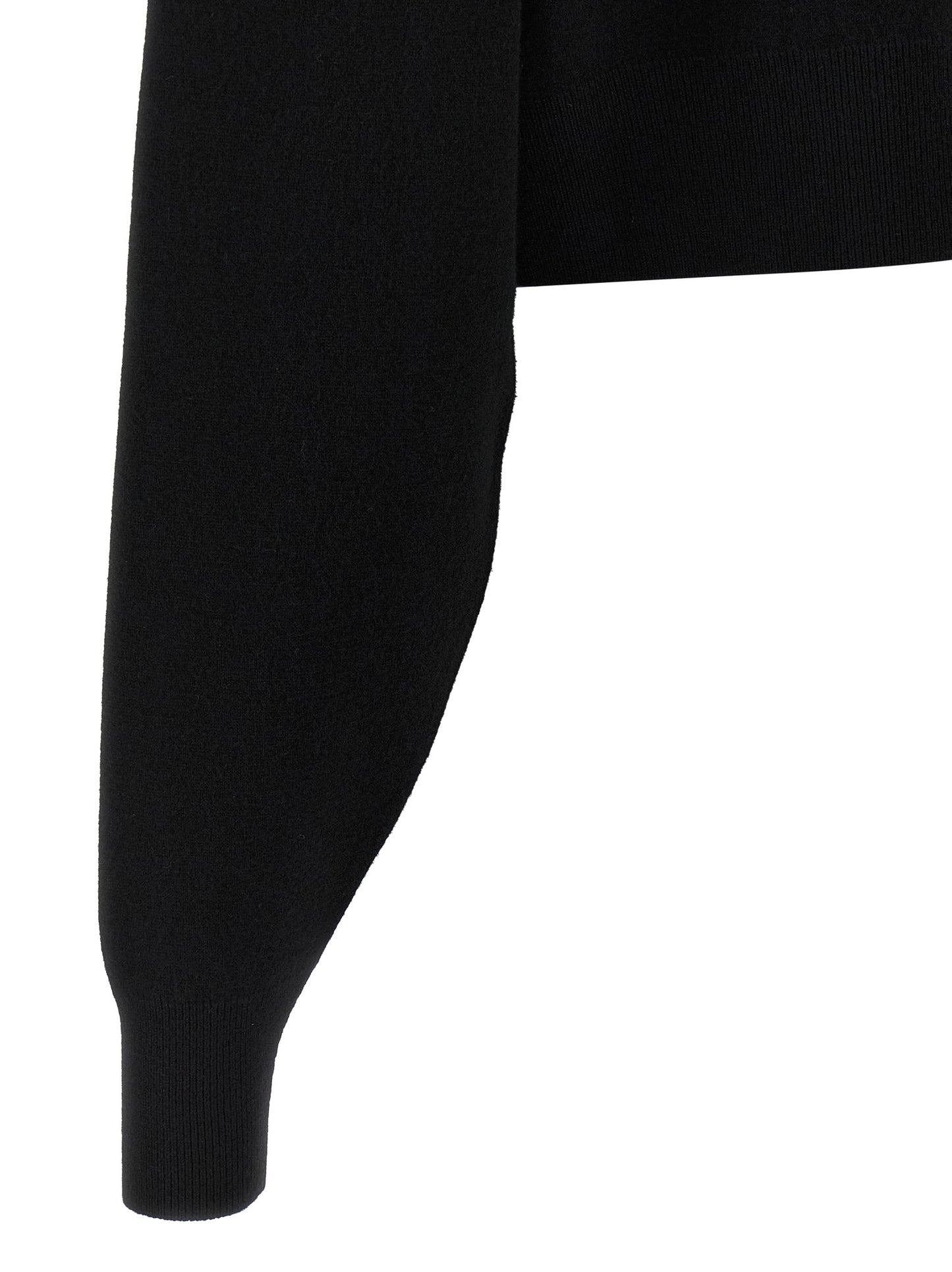Black Virgin Wool Cardigan