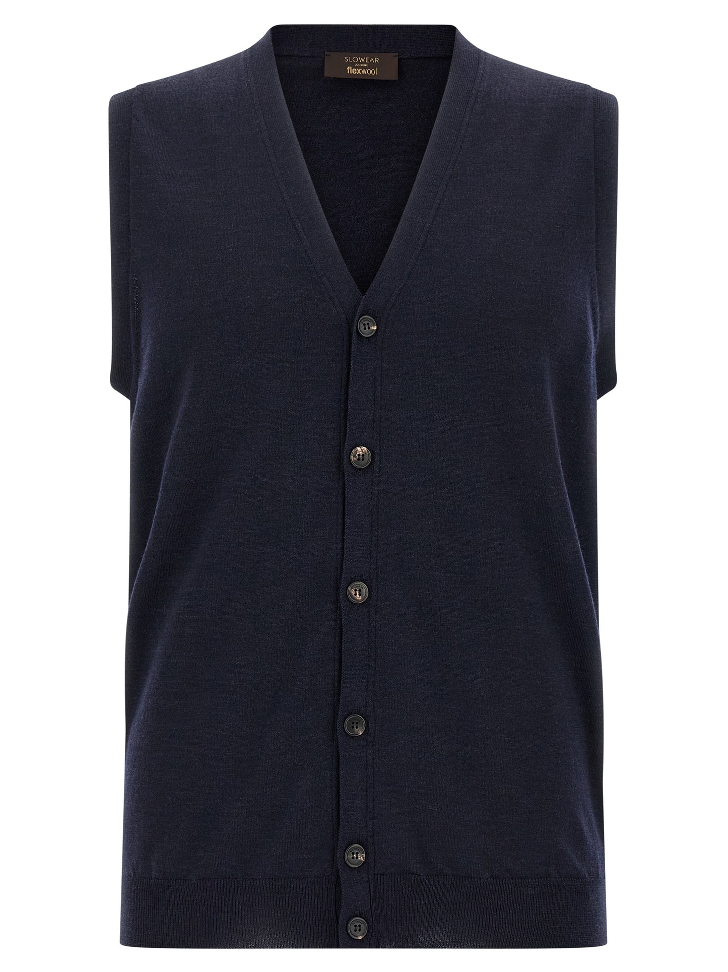 Blue Virgin Wool Cardigan