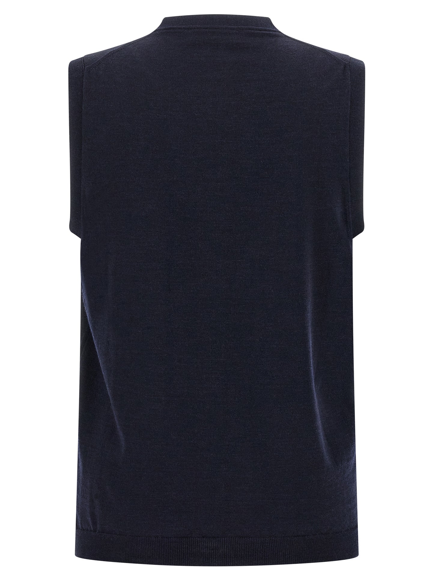 Blue Virgin Wool Cardigan