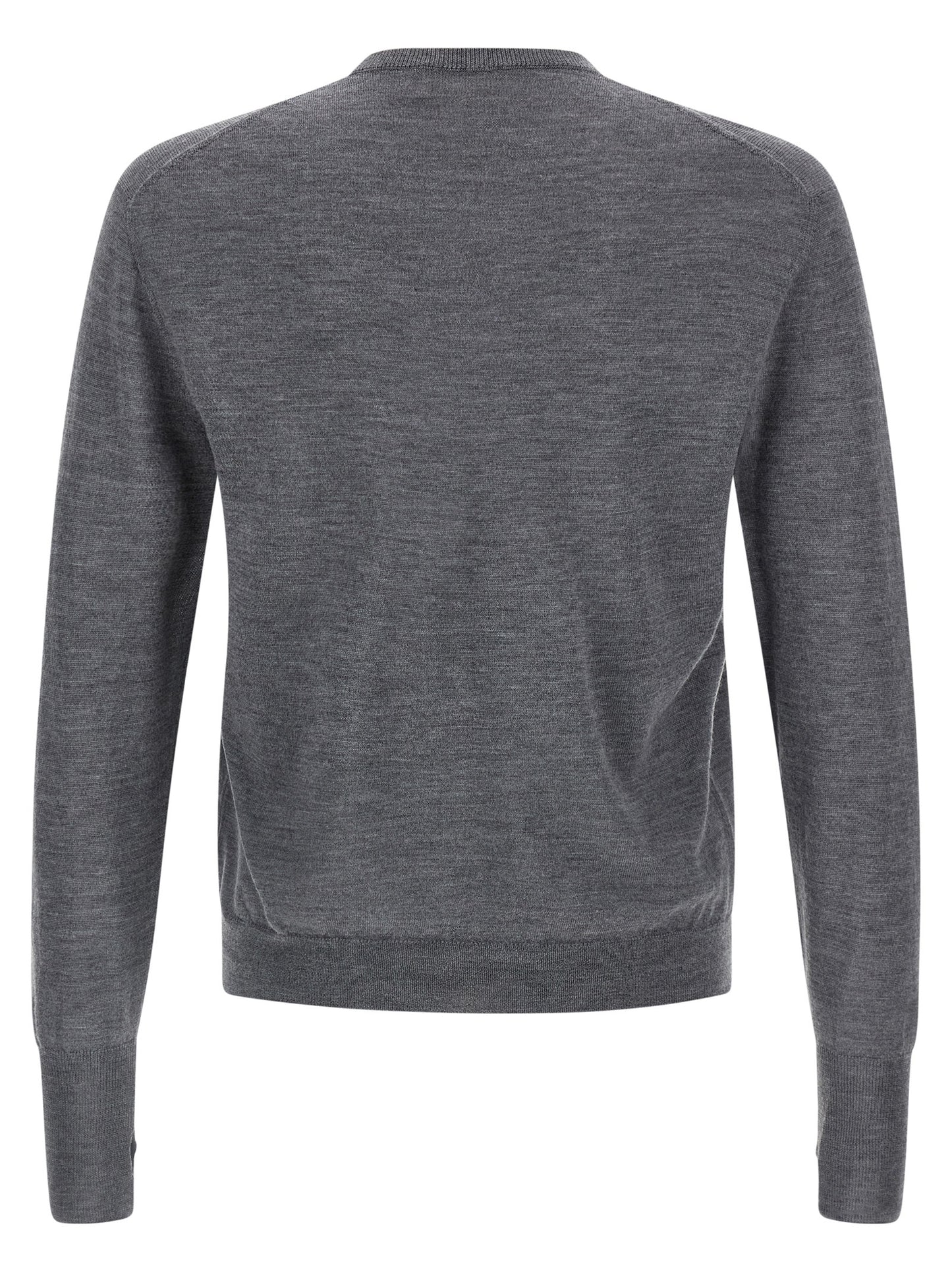 Gray Virgin Wool Cardigan