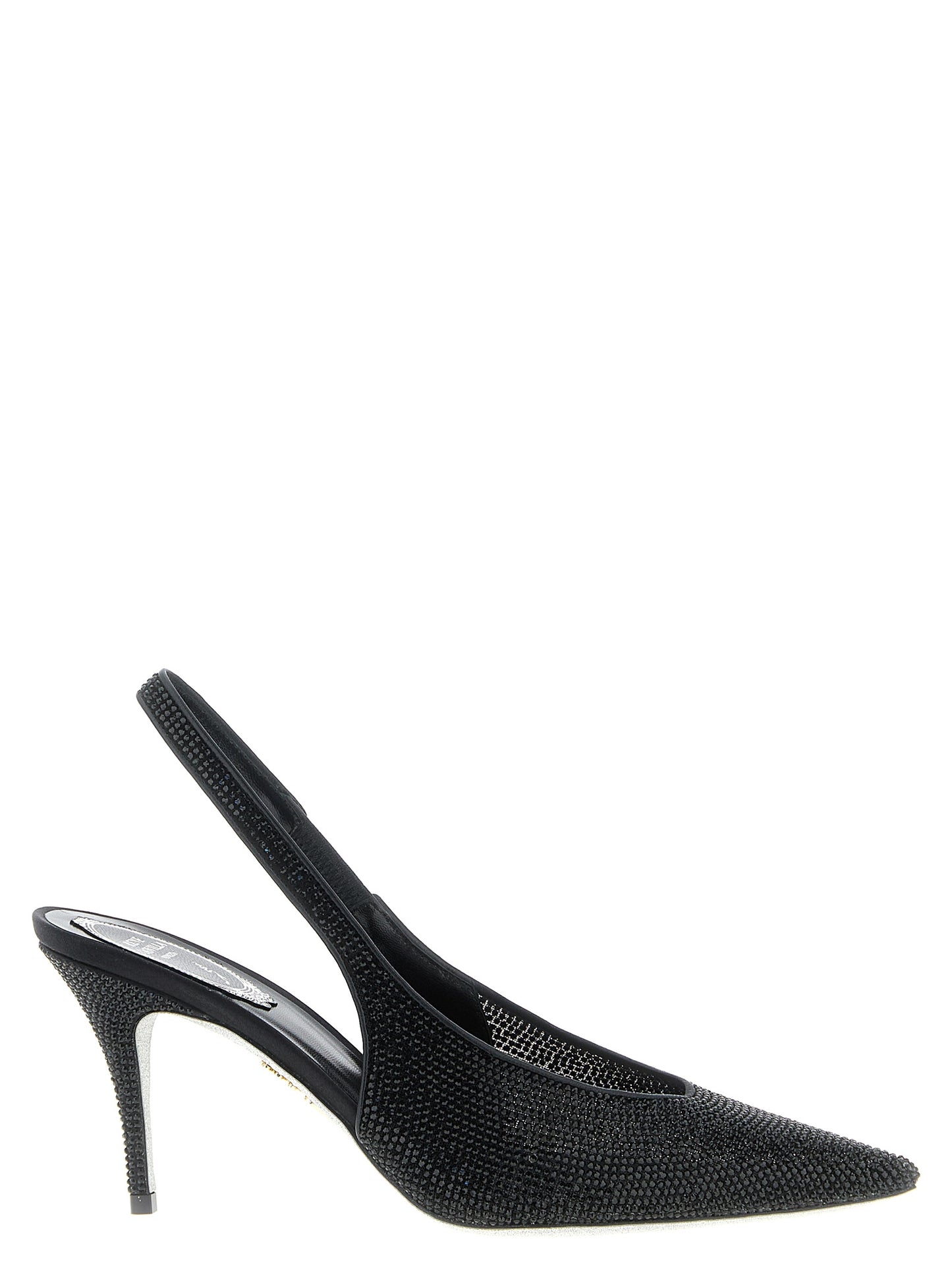 Black Glass High Heel Pumps