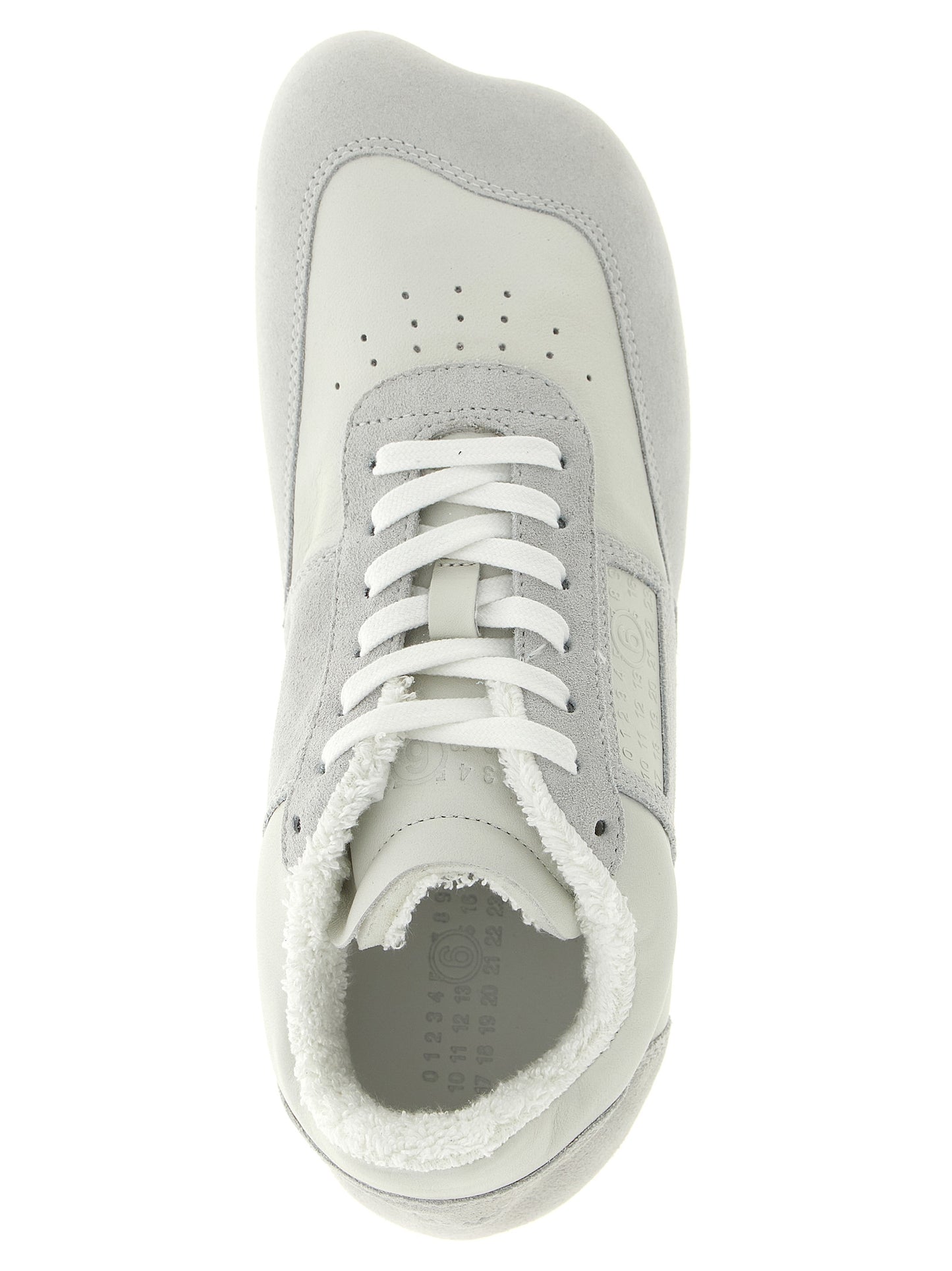White Calfskin Athletic Sneakers