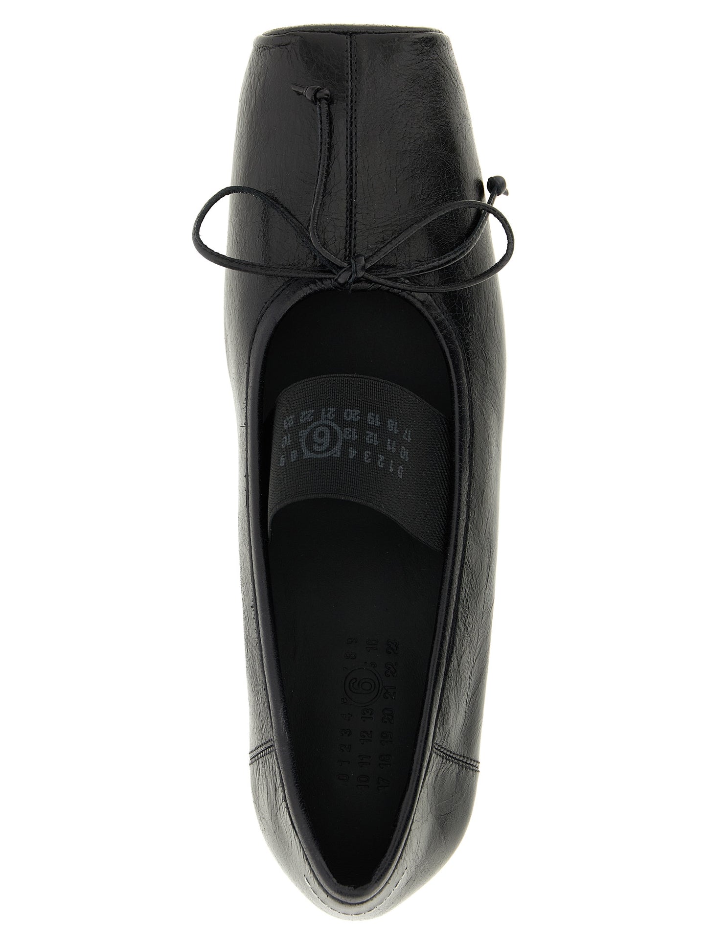 Black Calfskin Ballet Flats