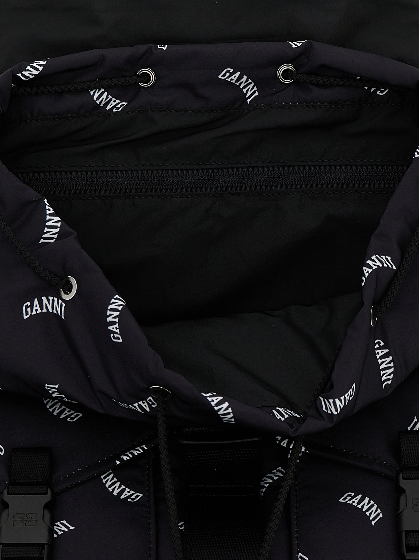 Black Polyester Backpack