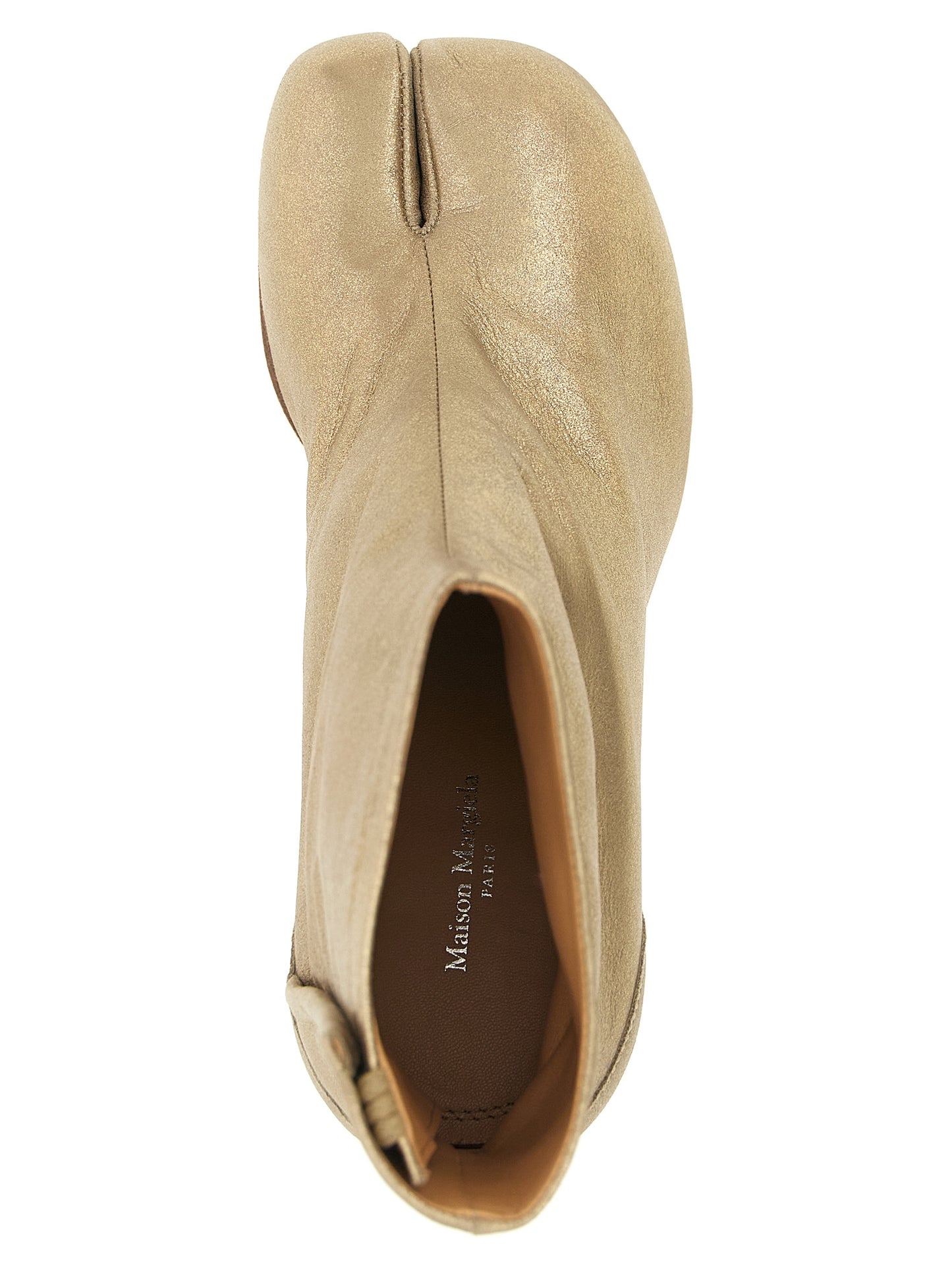 Gold Cashmere Ankle Boots
