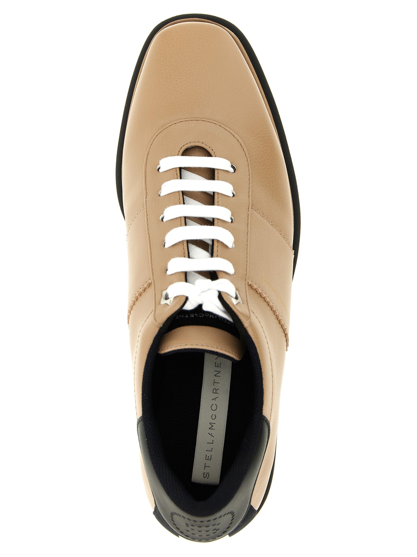 Beige Polyethylene Wedge Sandals