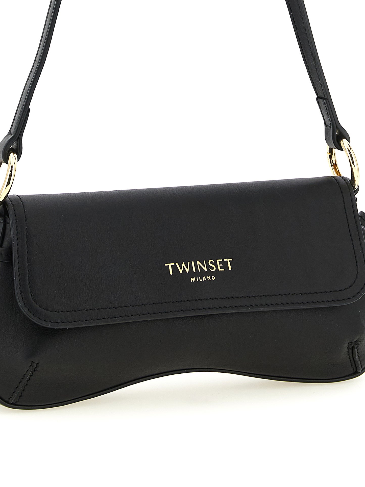 Black Leather Shoulder Bag
