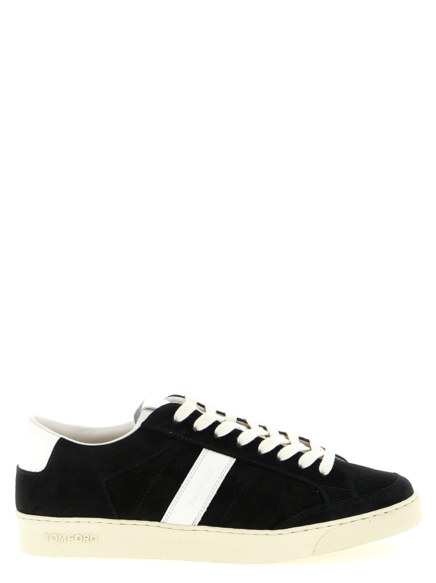 Bicolor Leather Low Top Sneakers