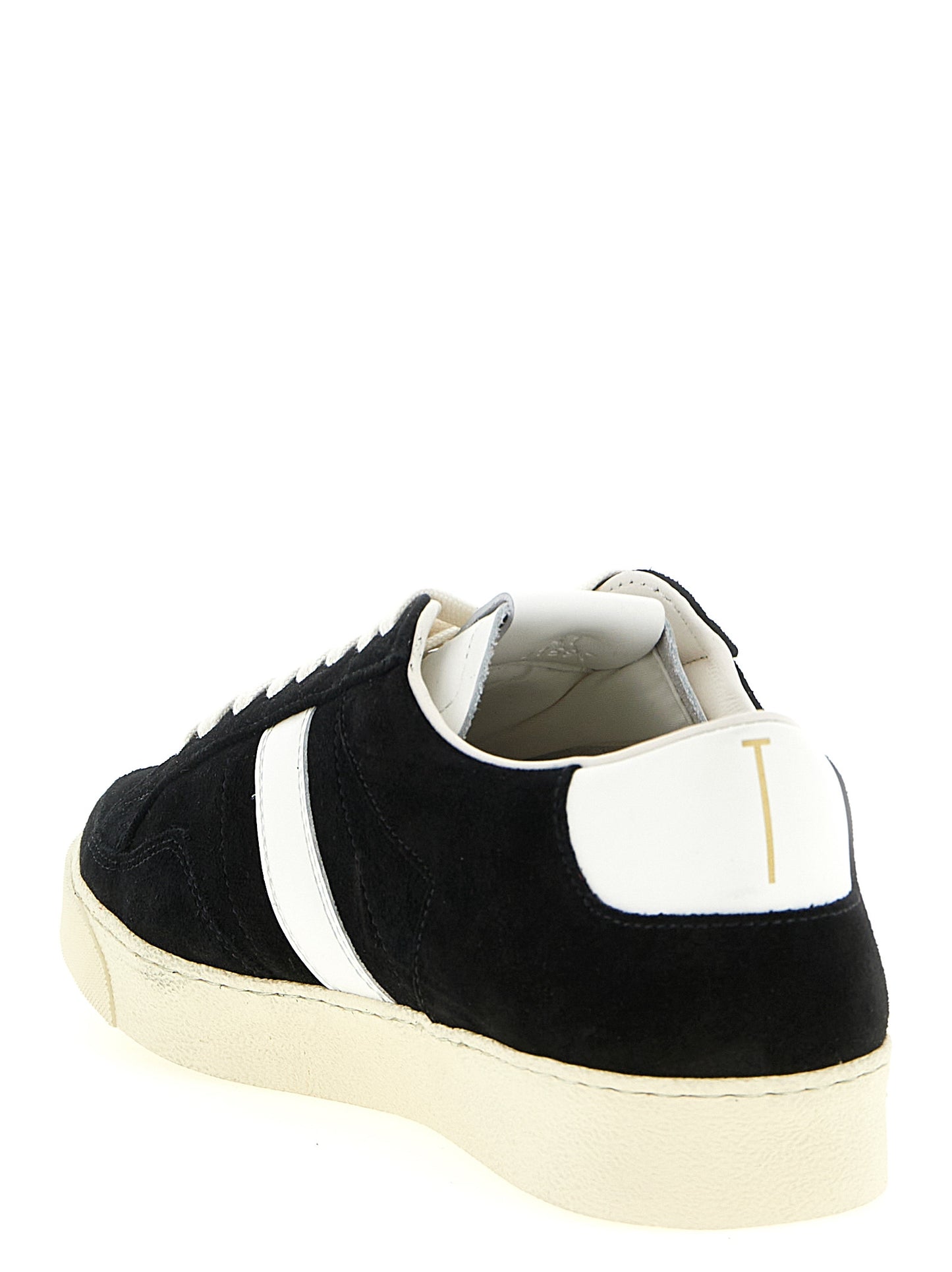 Bicolor Leather Low Top Sneakers