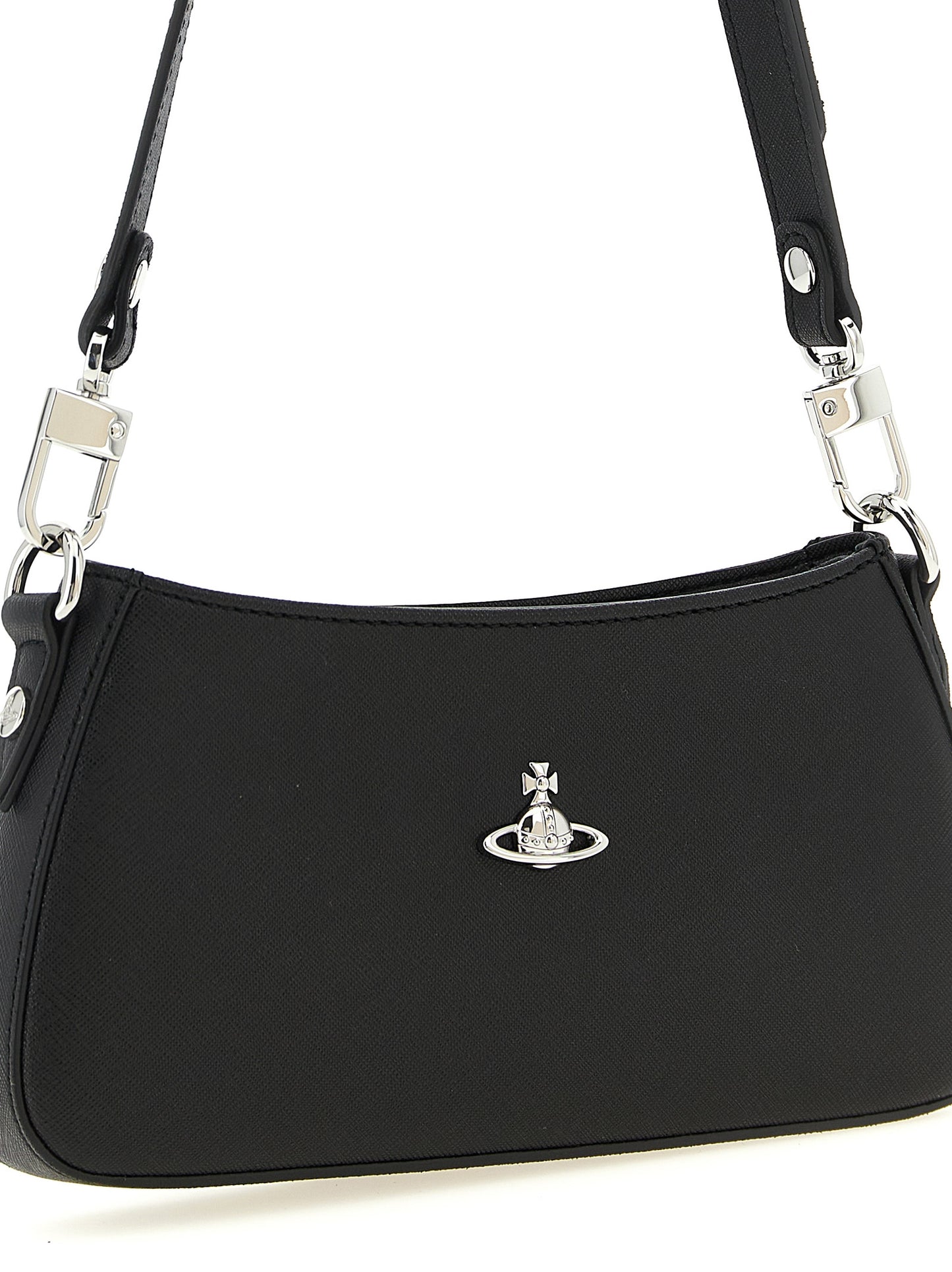 Black Polyethylene Shoulder Bag