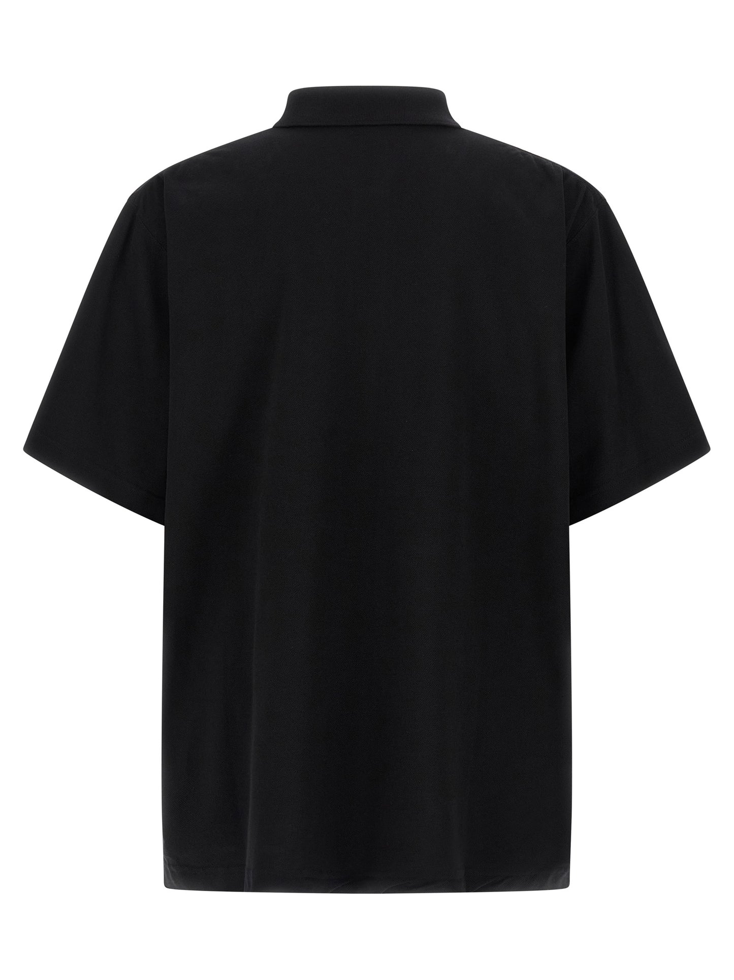 Black Cotton Polo Shirt