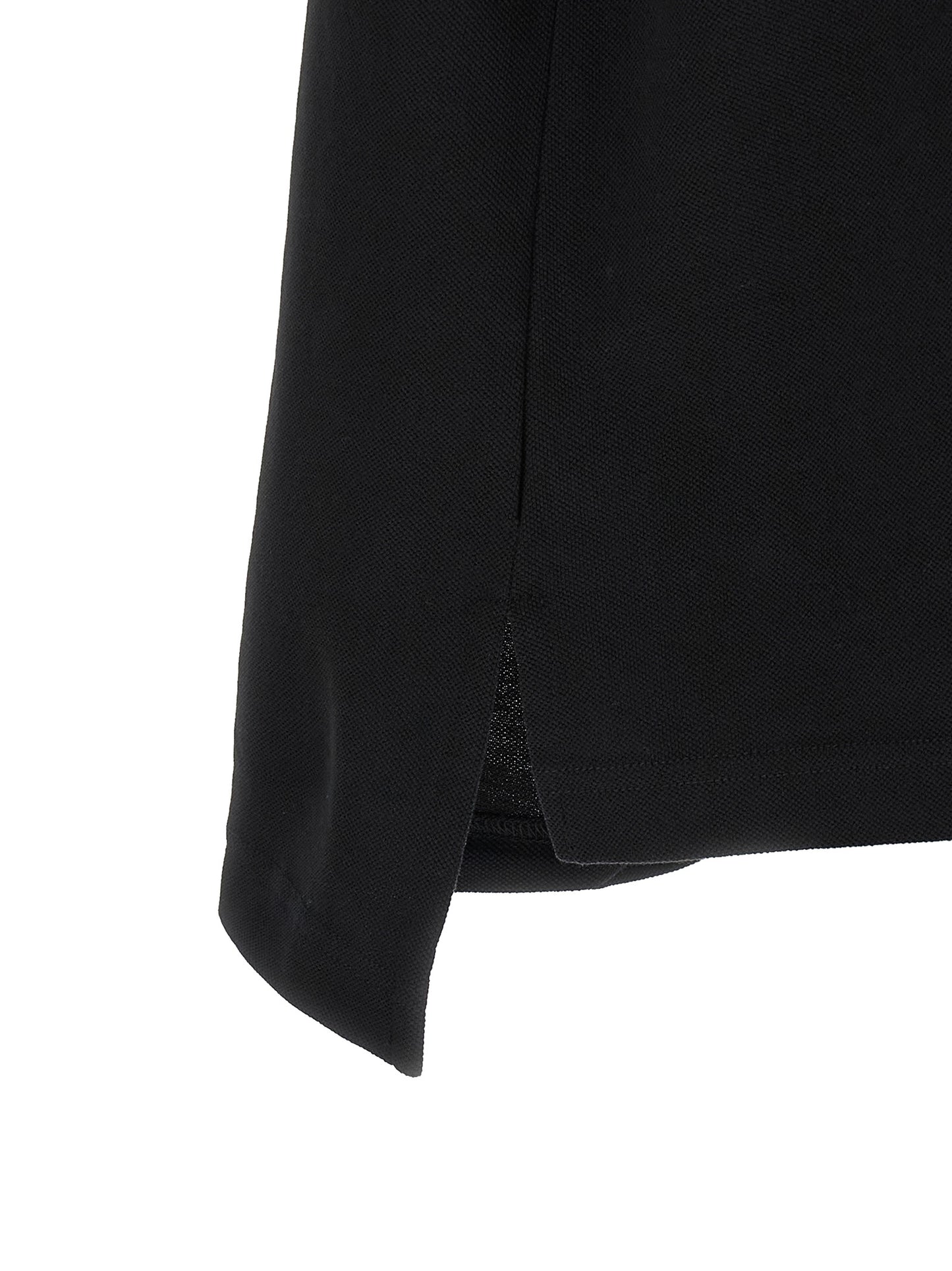 Black Cotton Polo Shirt