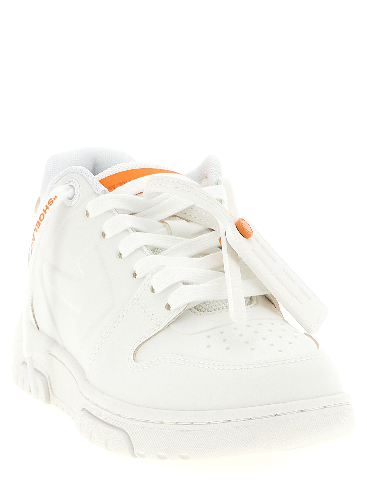 Orange Plastic Athletic Sneakers