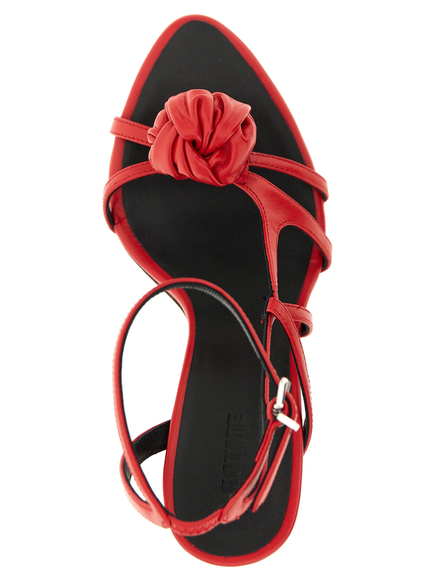 Multicolor Calfskin Stiletto Heel Sandals