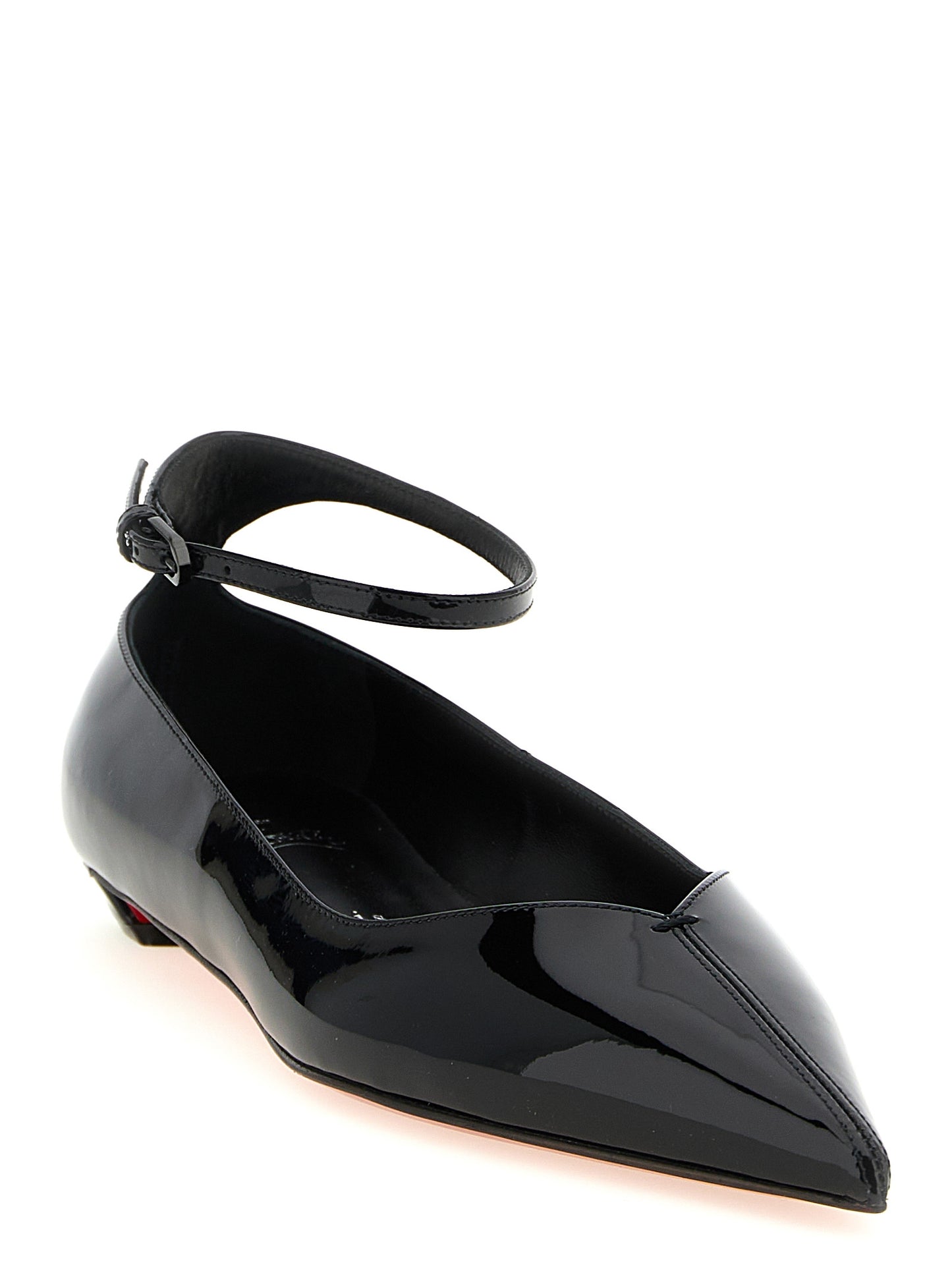 Black Calfskin Ballet Flats