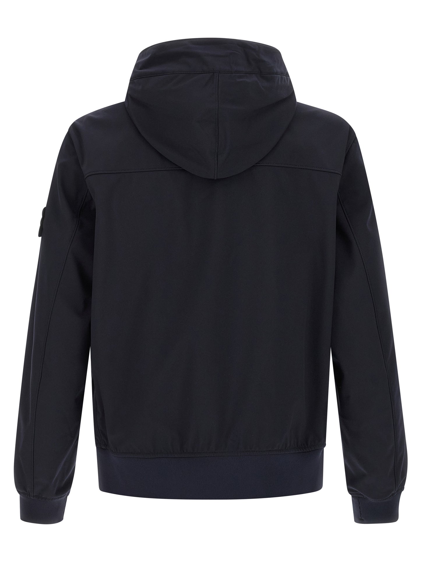 Blue Polyester Shell Jacket