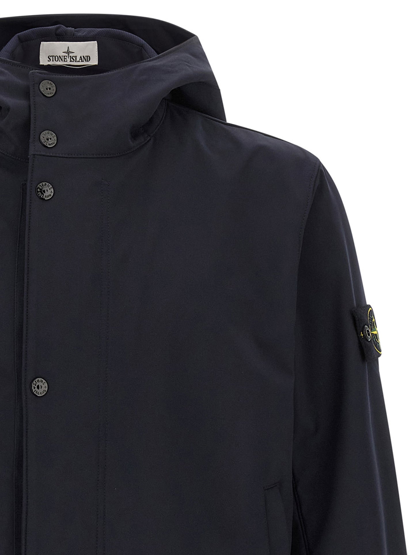 Blue Polyester Shell Jacket