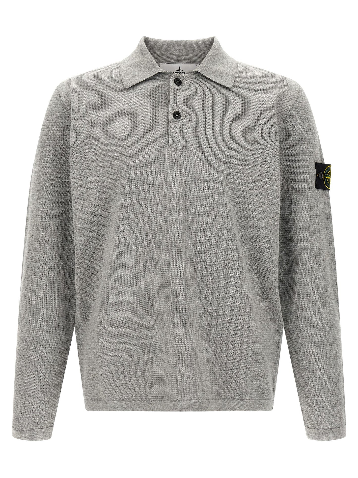 Gray Cotton Polo Shirt