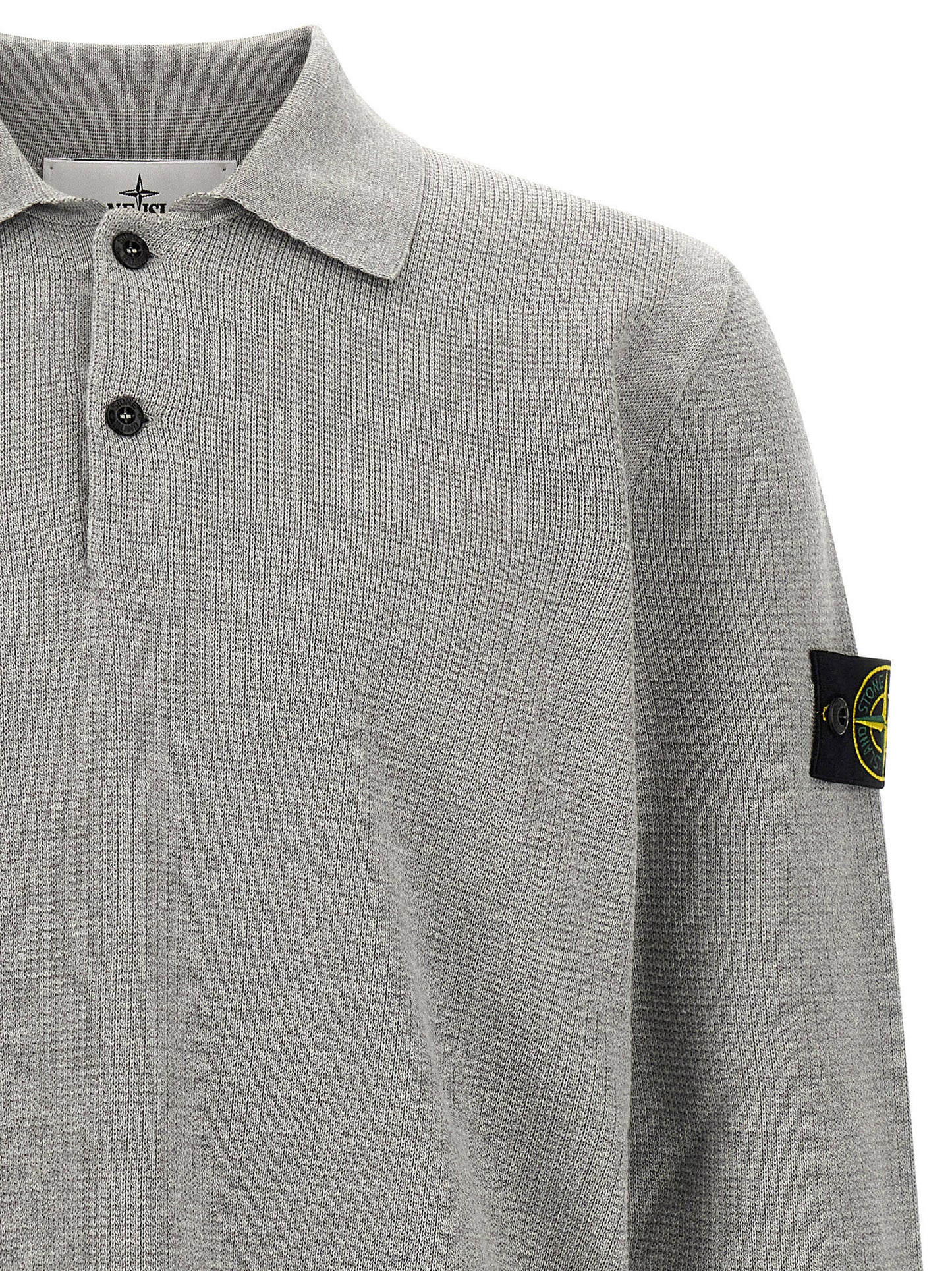 Gray Cotton Polo Shirt