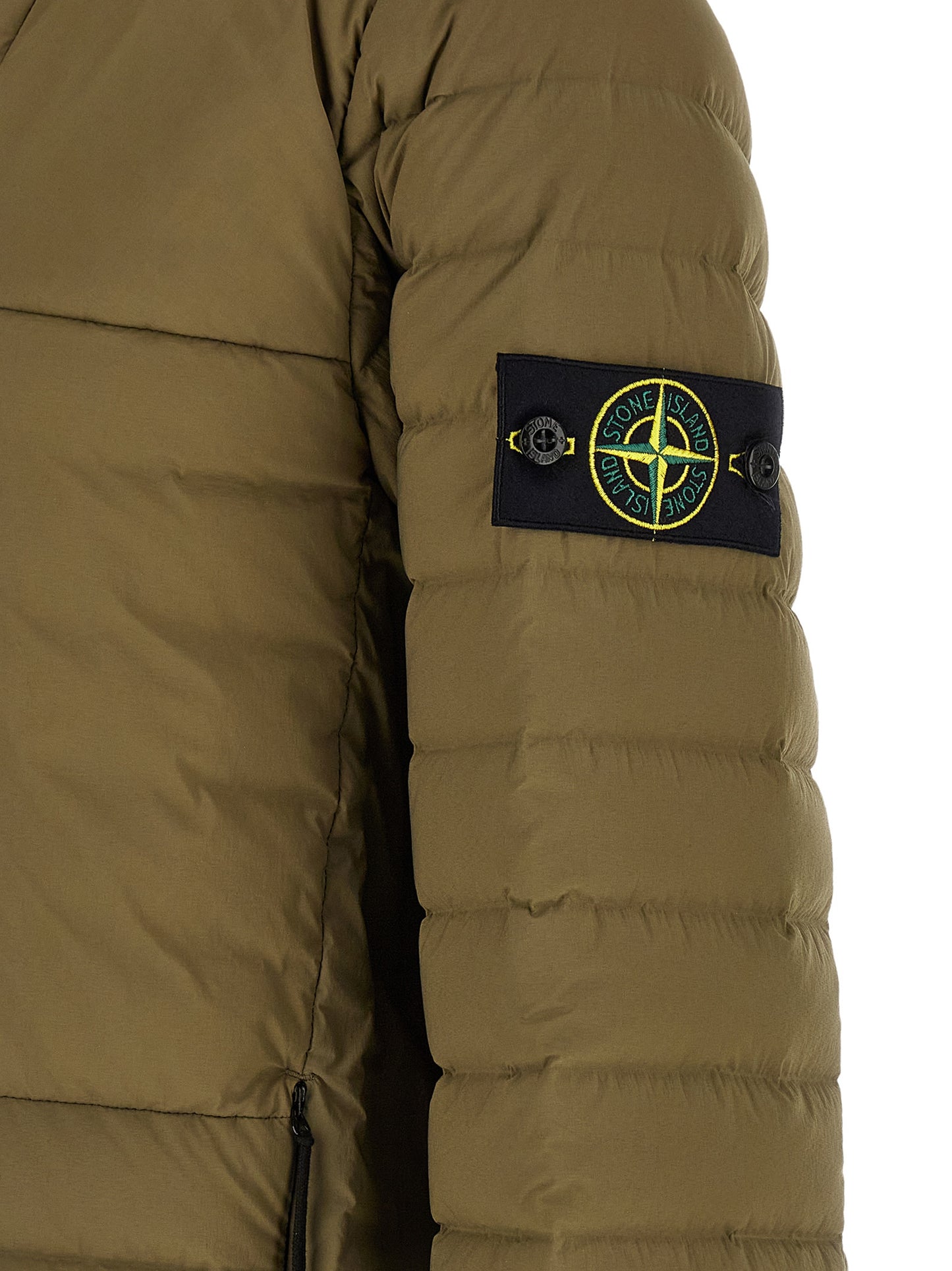 Bicolor Polyamide Full-Length Jacket