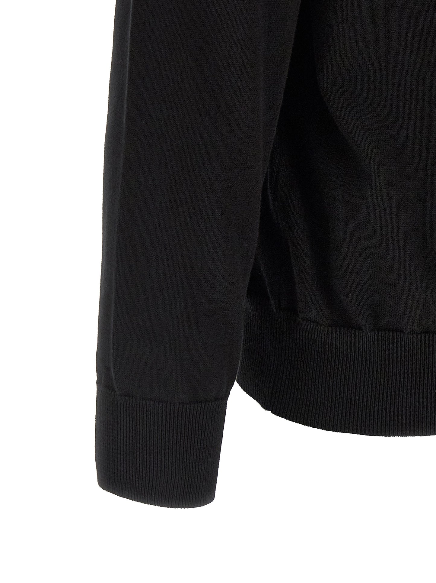 Black Cotton Cardigan