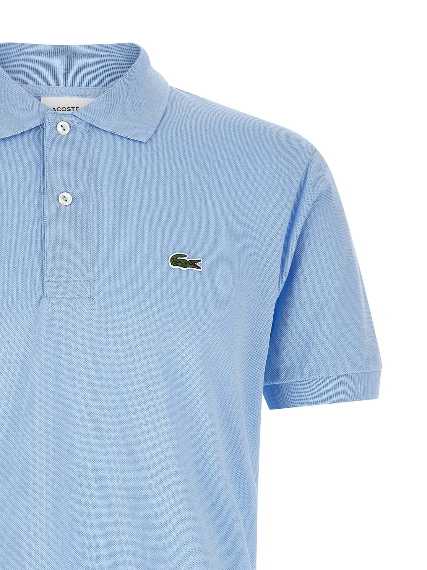 Blue Cotton Polo Shirt