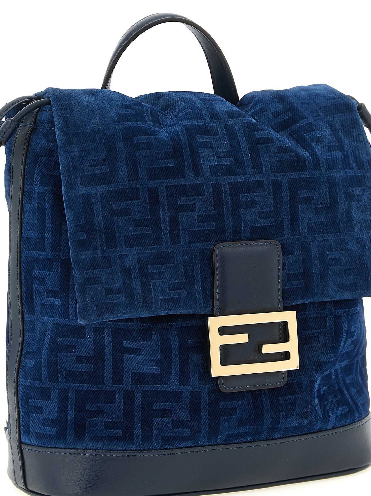 Blue Cotton Backpack