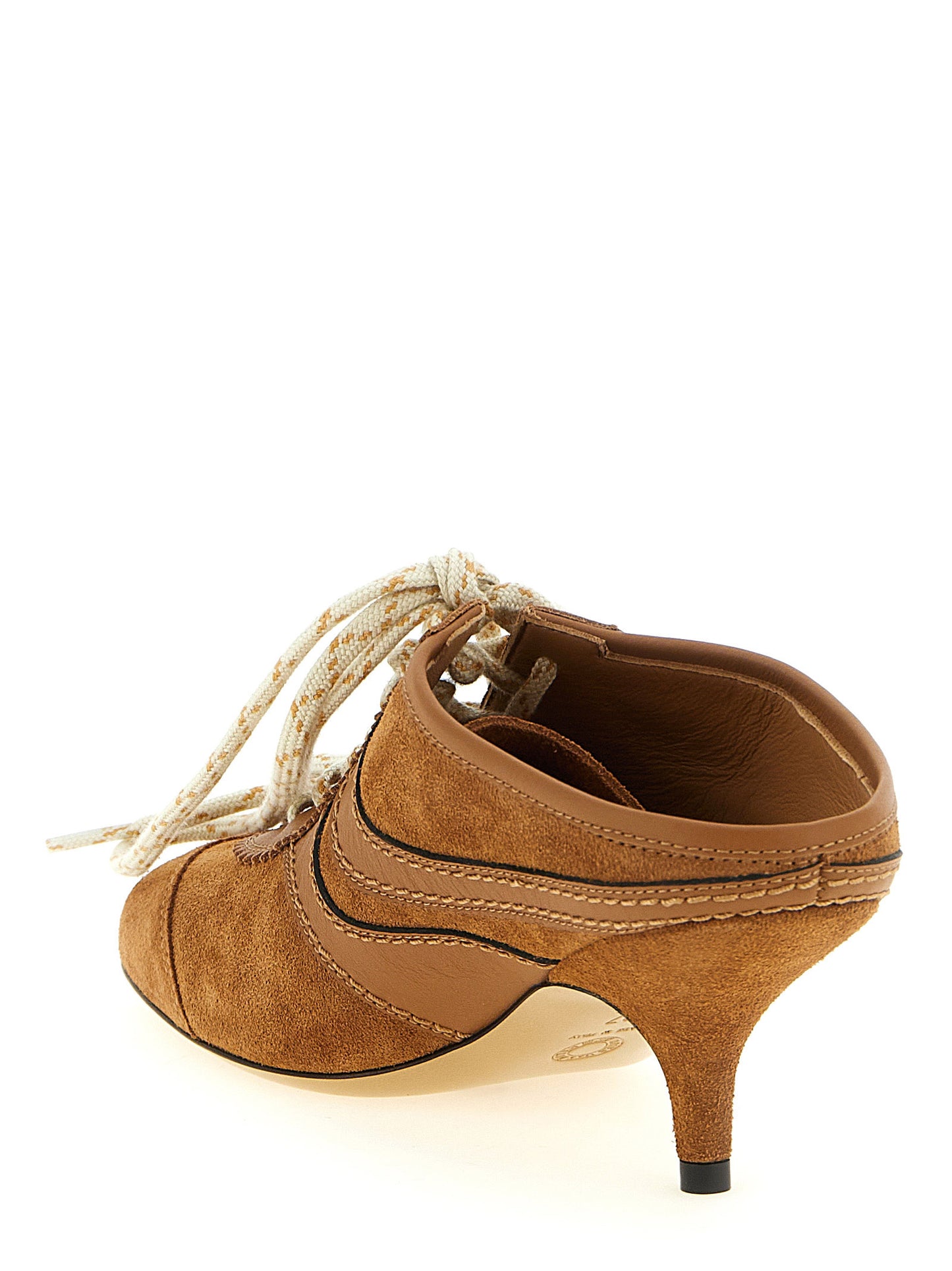 Brown Calfskin Platform Sneakers