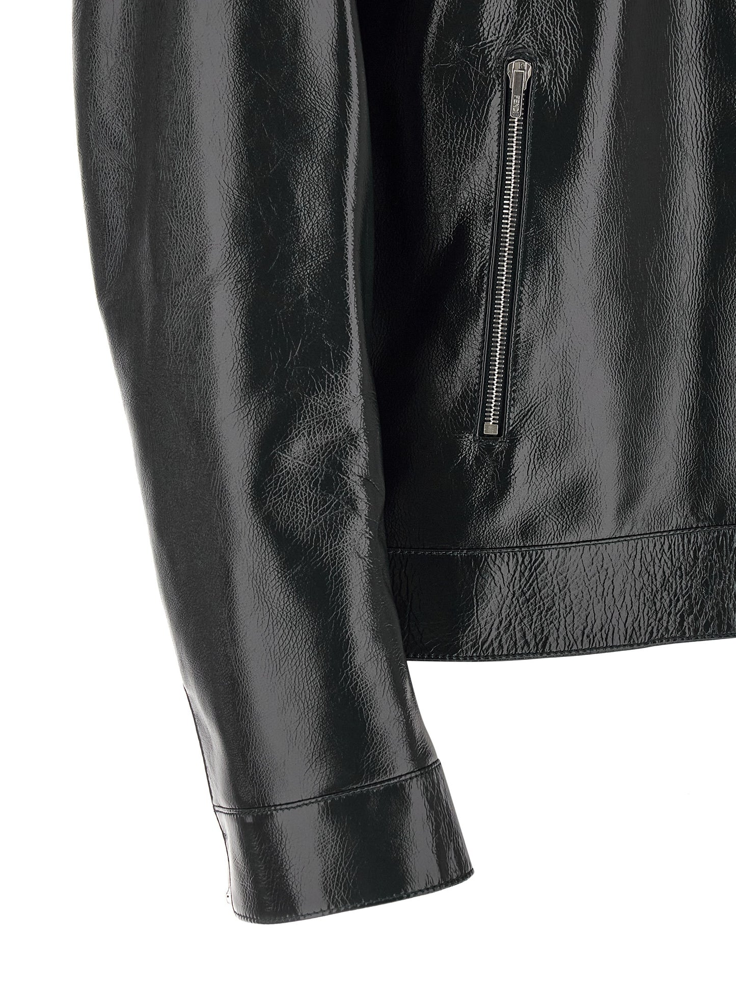 Blue Lamb Leather Leather Jacket