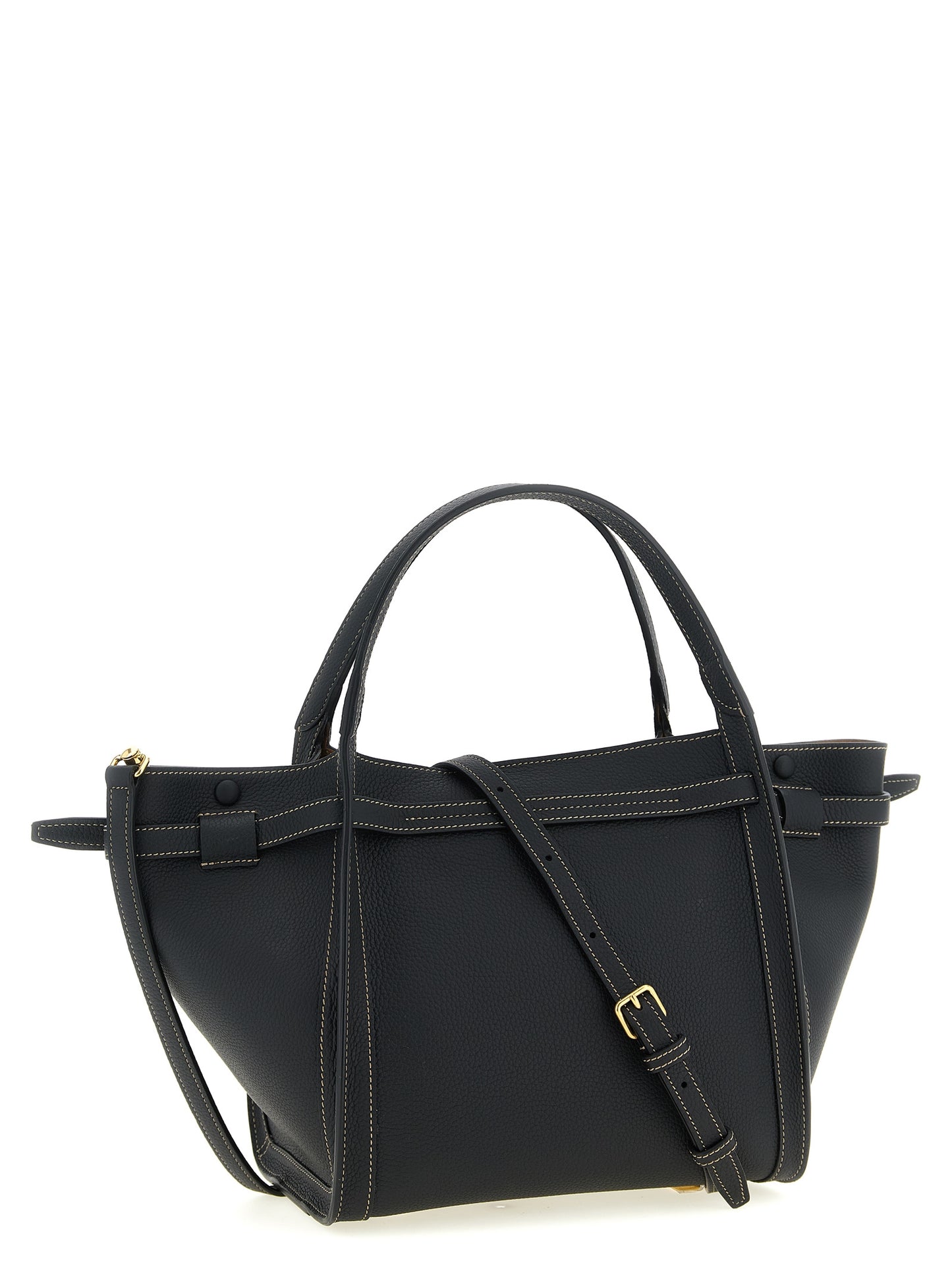 Black Calfskin Tote Bag