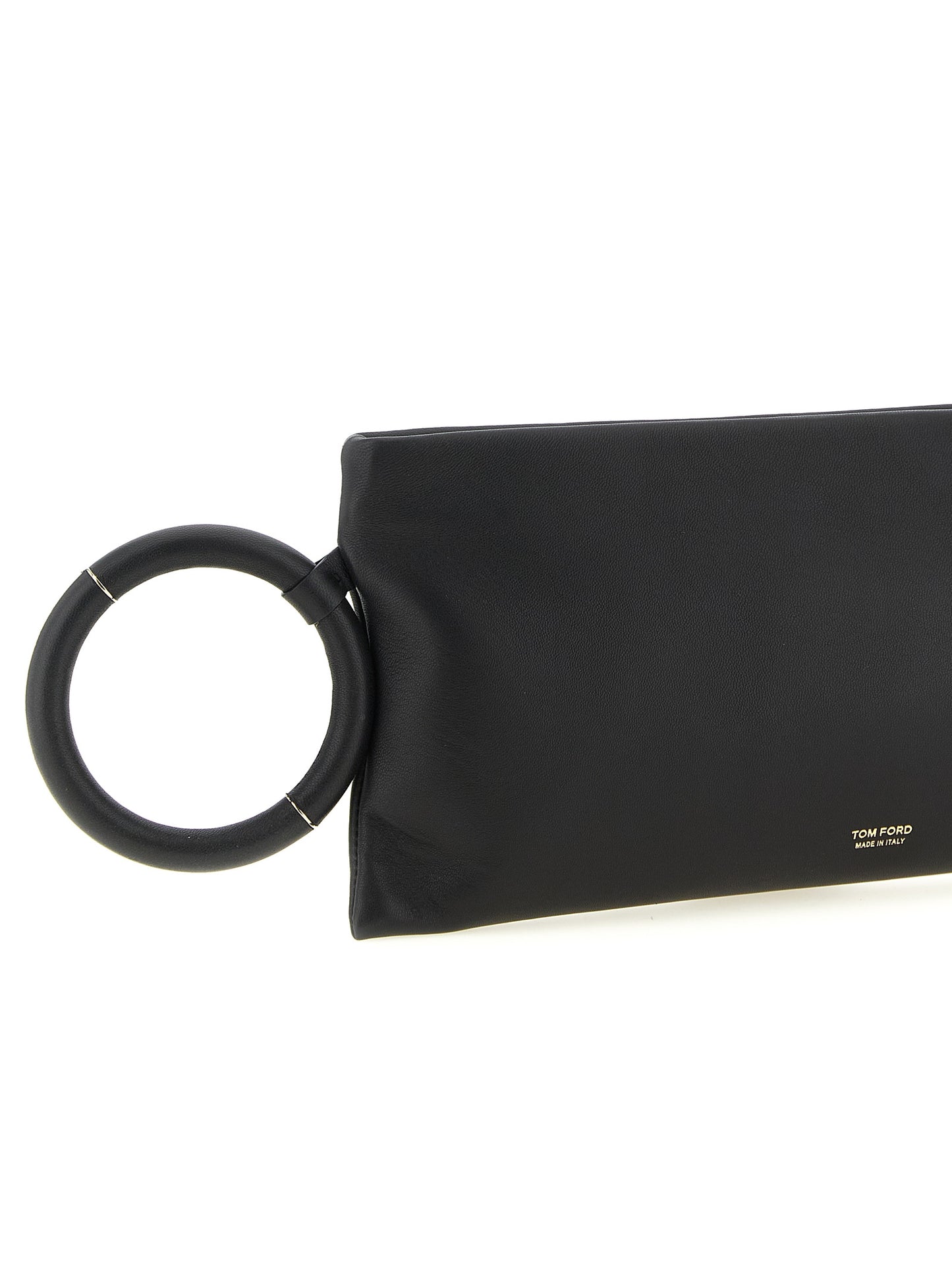 Black Lambskin Clutch Bag