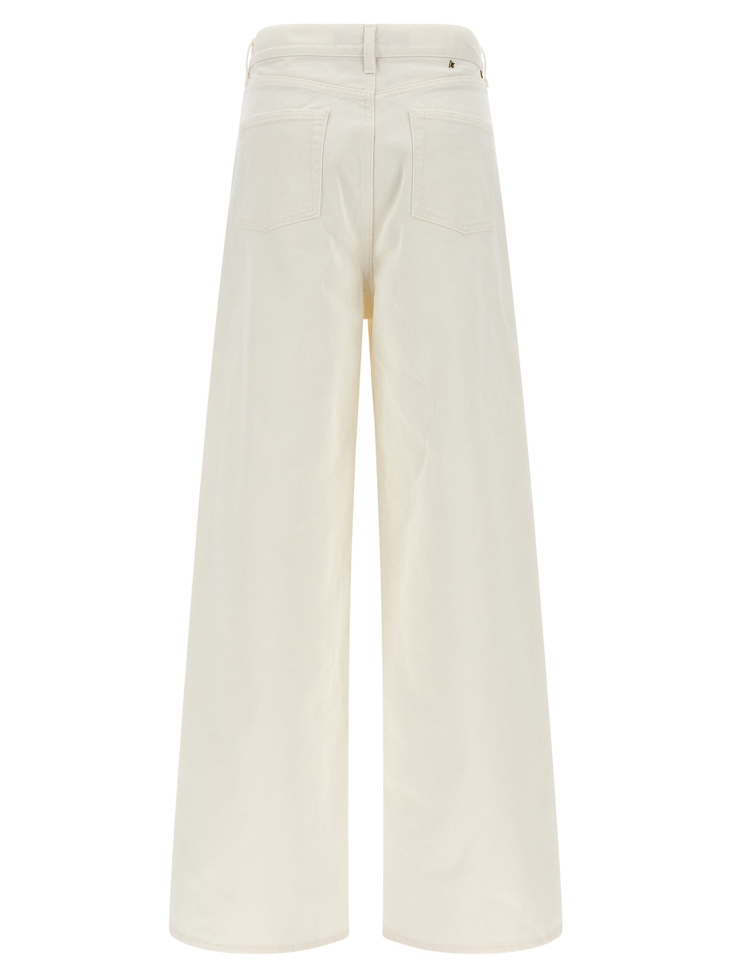 White Cotton Boyfriend Jeans
