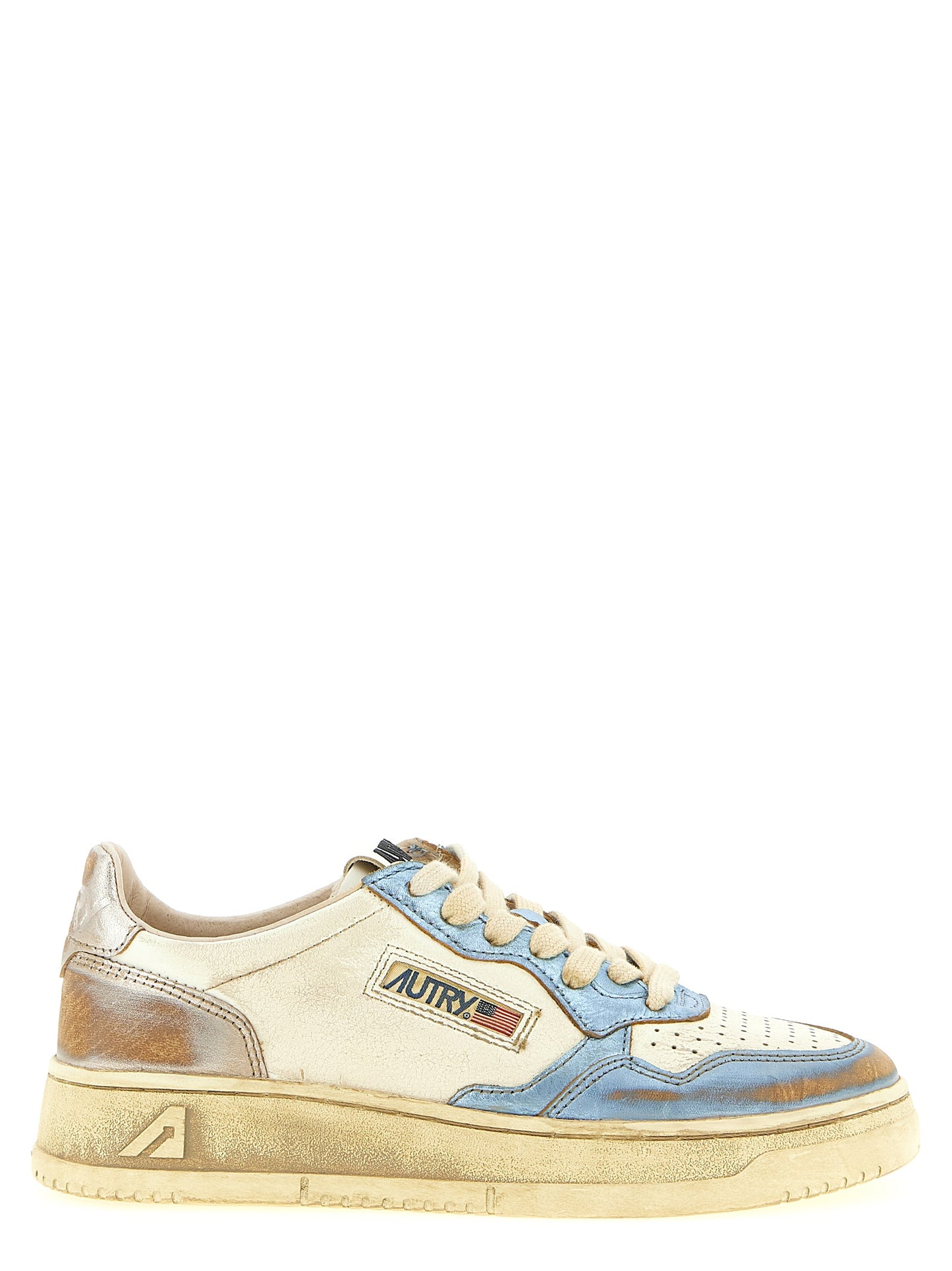 Multicolor Bull Skin Low Top Sneakers