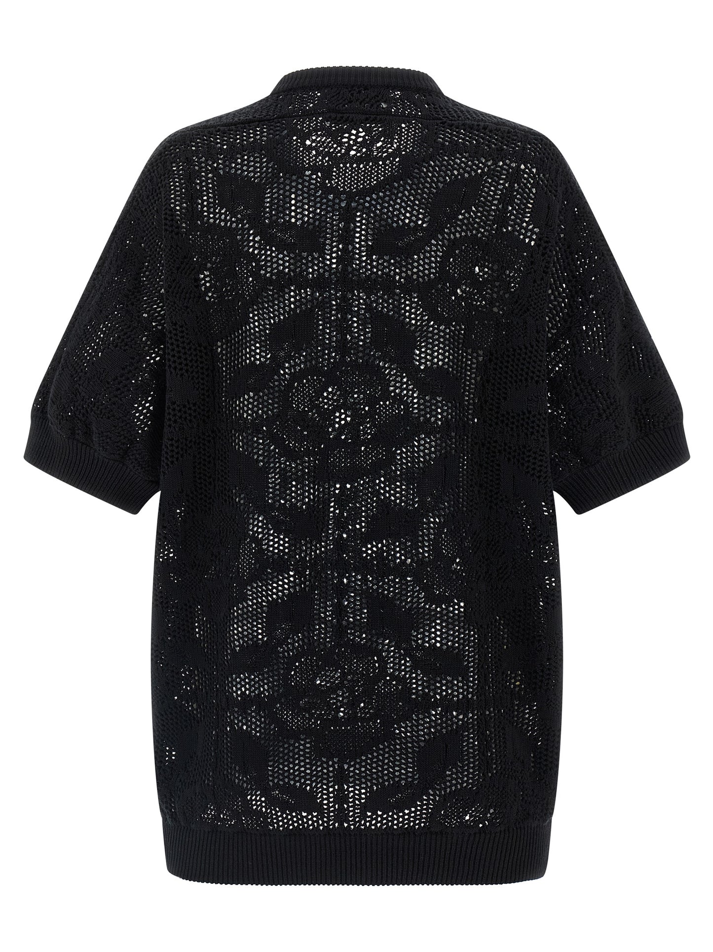 Black Cotton Cardigan