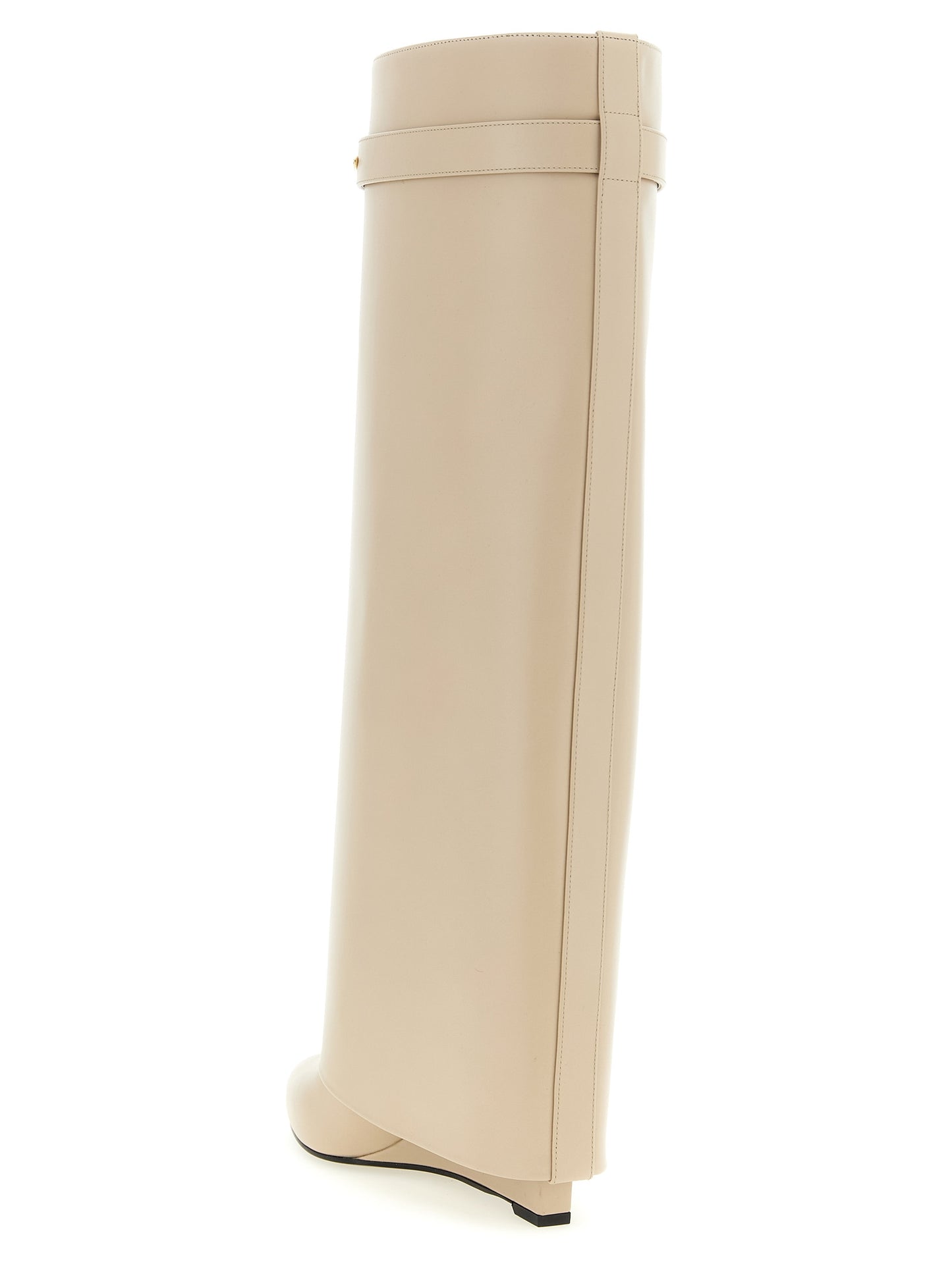 Beige Calfskin Over The Knee