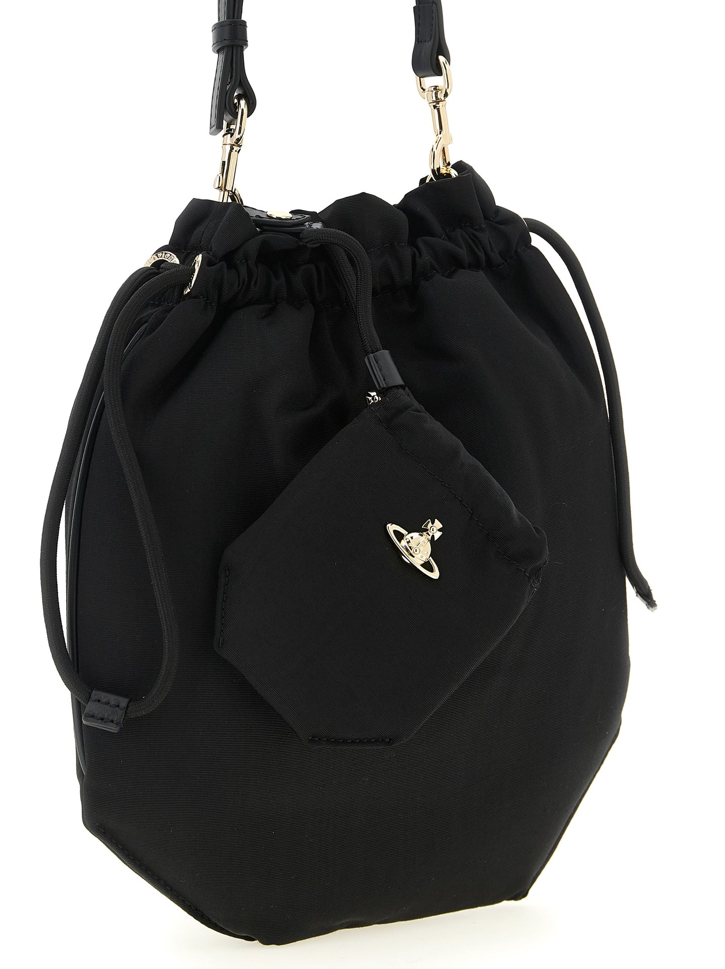 Black Viscose Handbag
