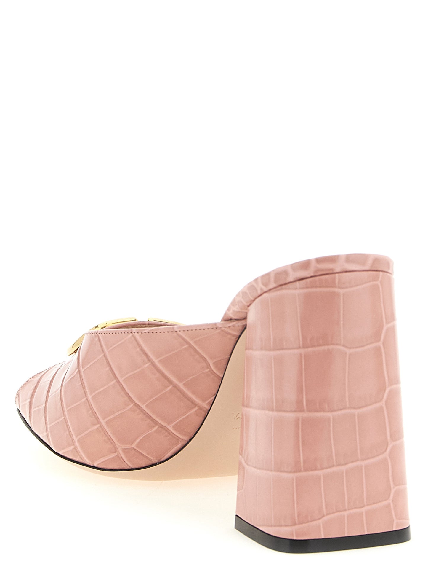 Multicolor Calfskin Stiletto Heel Sandals