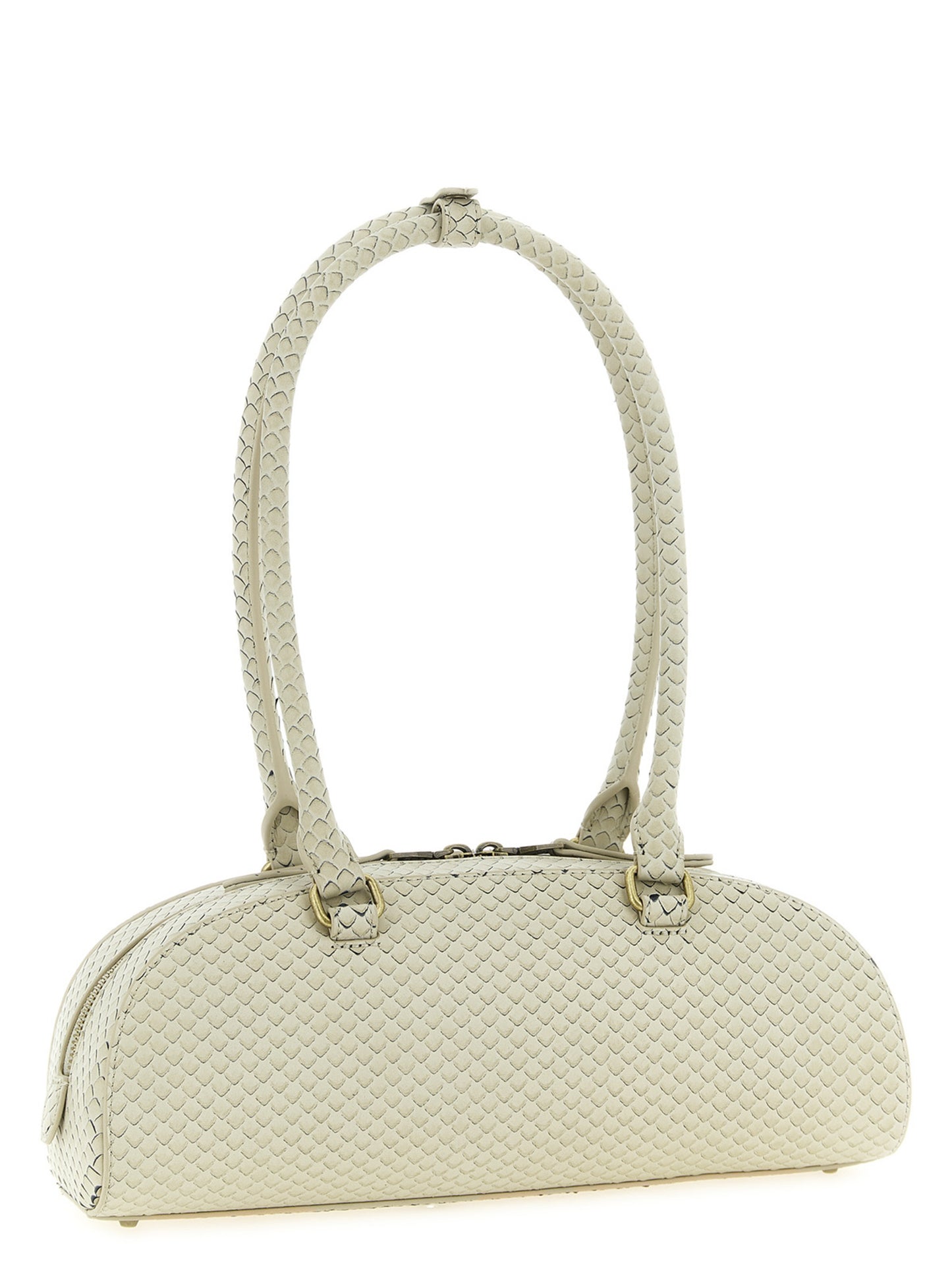 Beige Other Fibres Shoulder Bag