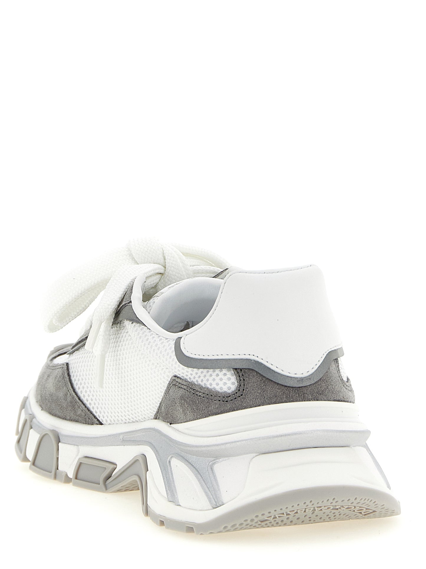 Gray Polyester Athletic Sneakers