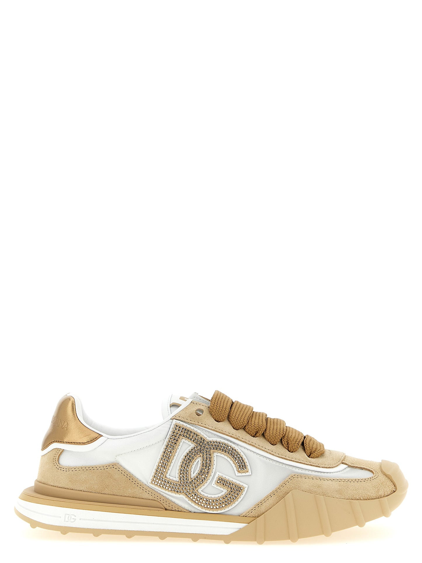 Beige Calfskin Athletic Sneakers