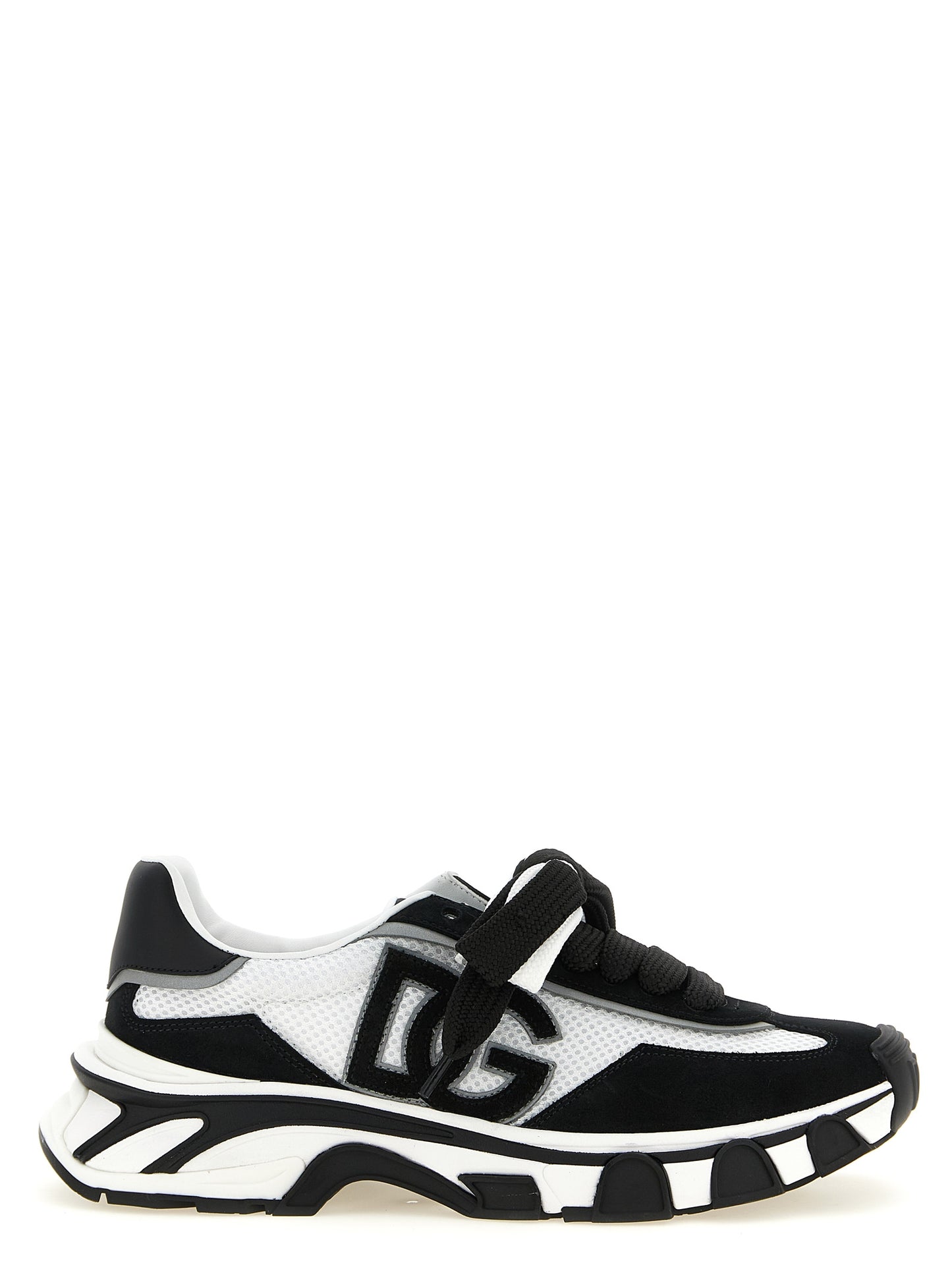 Bicolor Polyester Athletic Sneakers