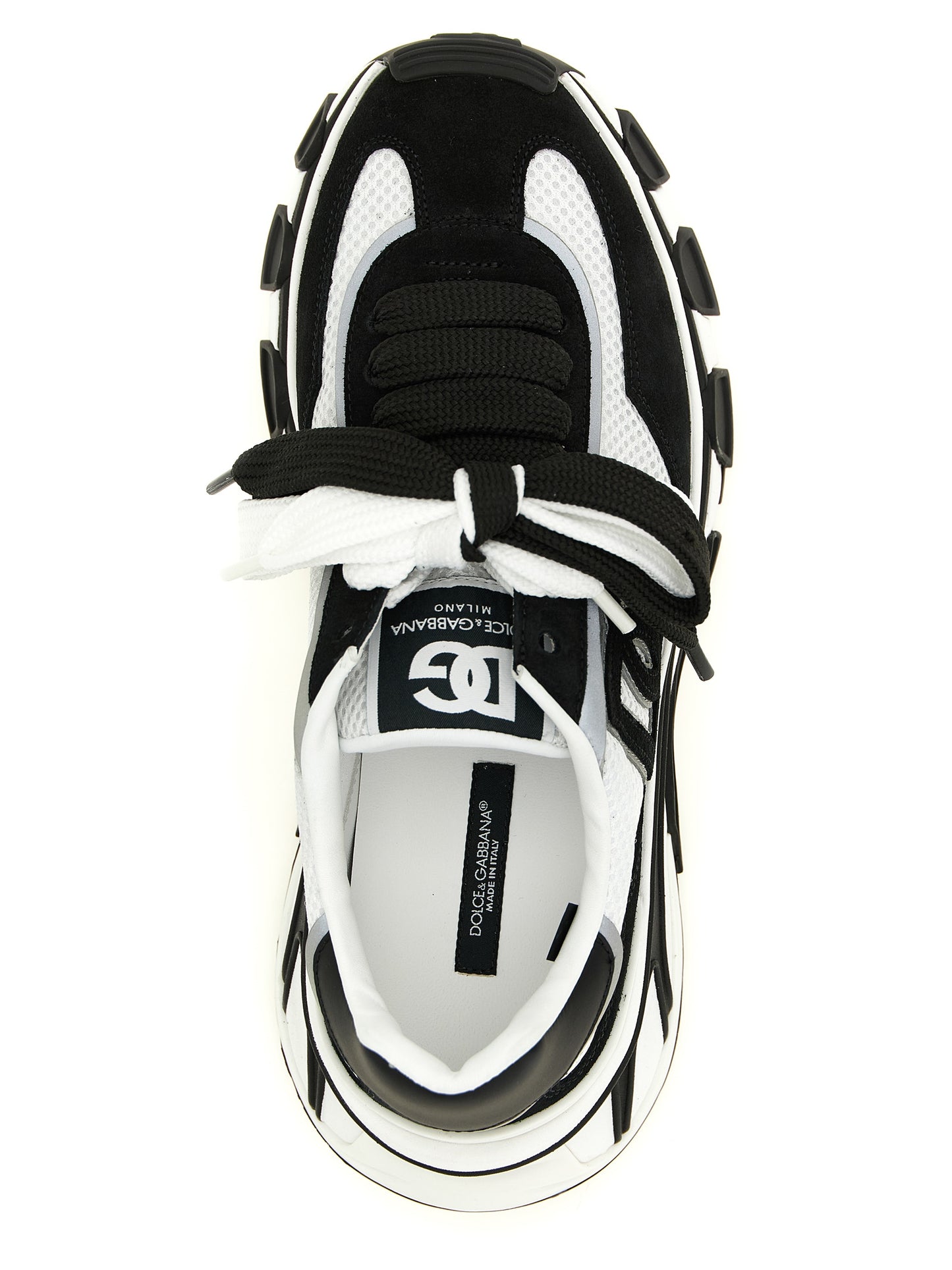 Bicolor Polyester Athletic Sneakers