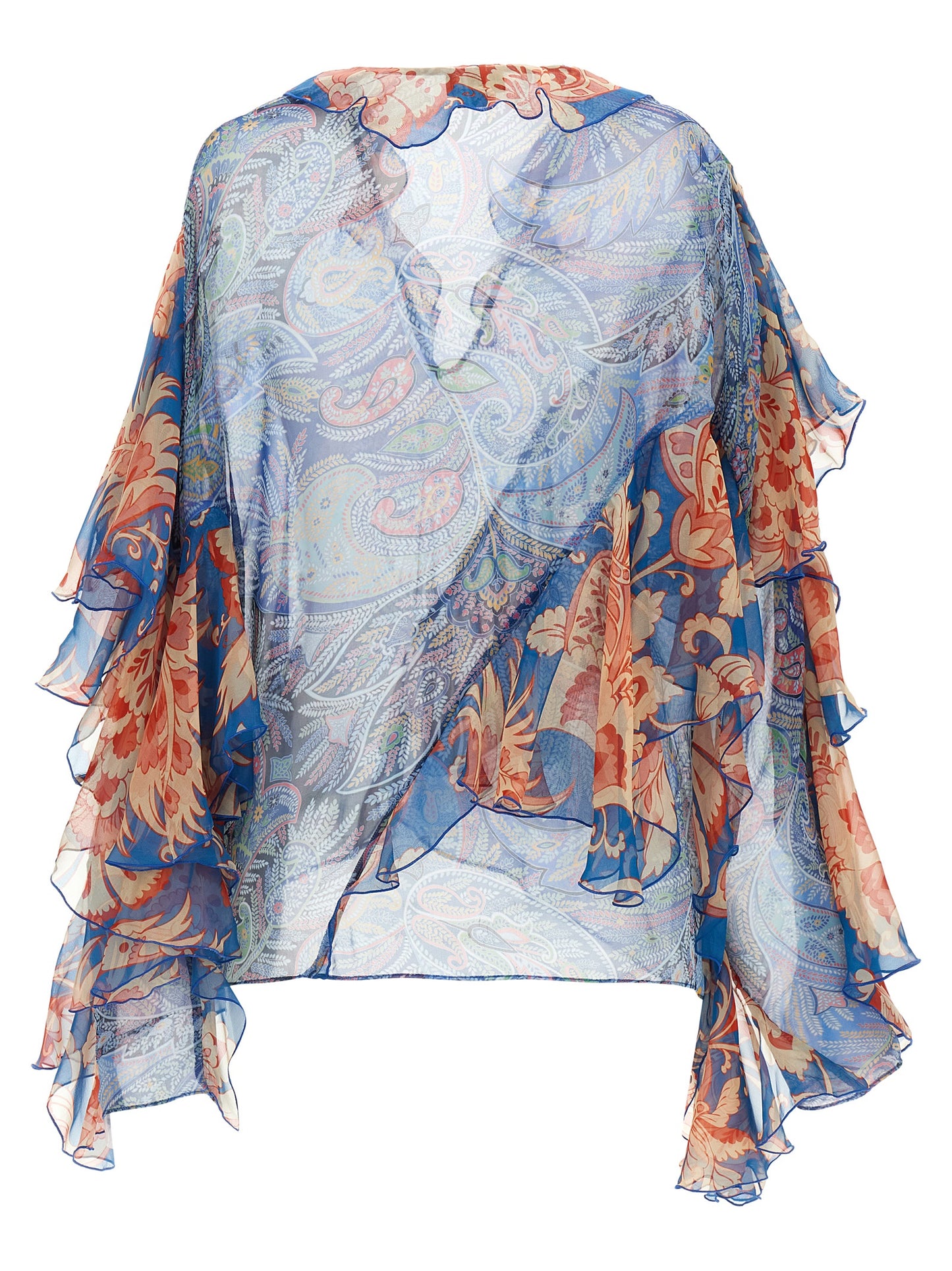Blue Silk Blouse