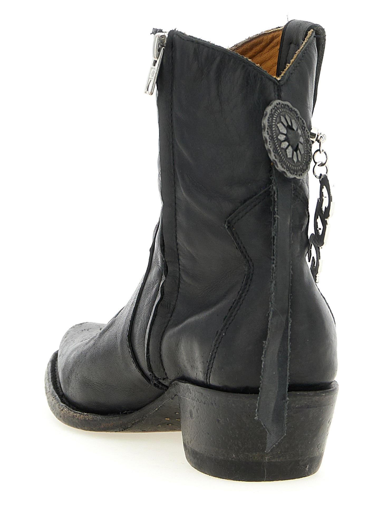 Black Cowhide Chelsea Boots