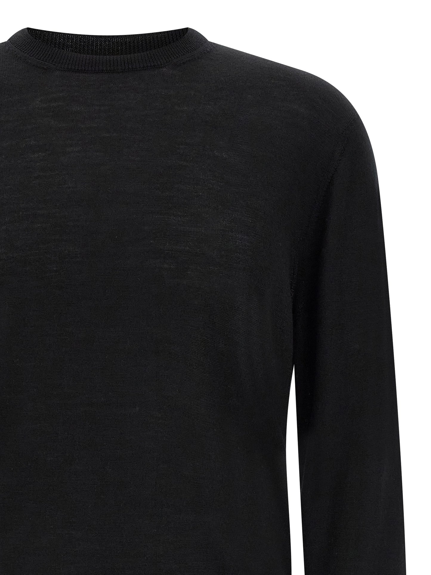 Black Virgin Wool Cardigan
