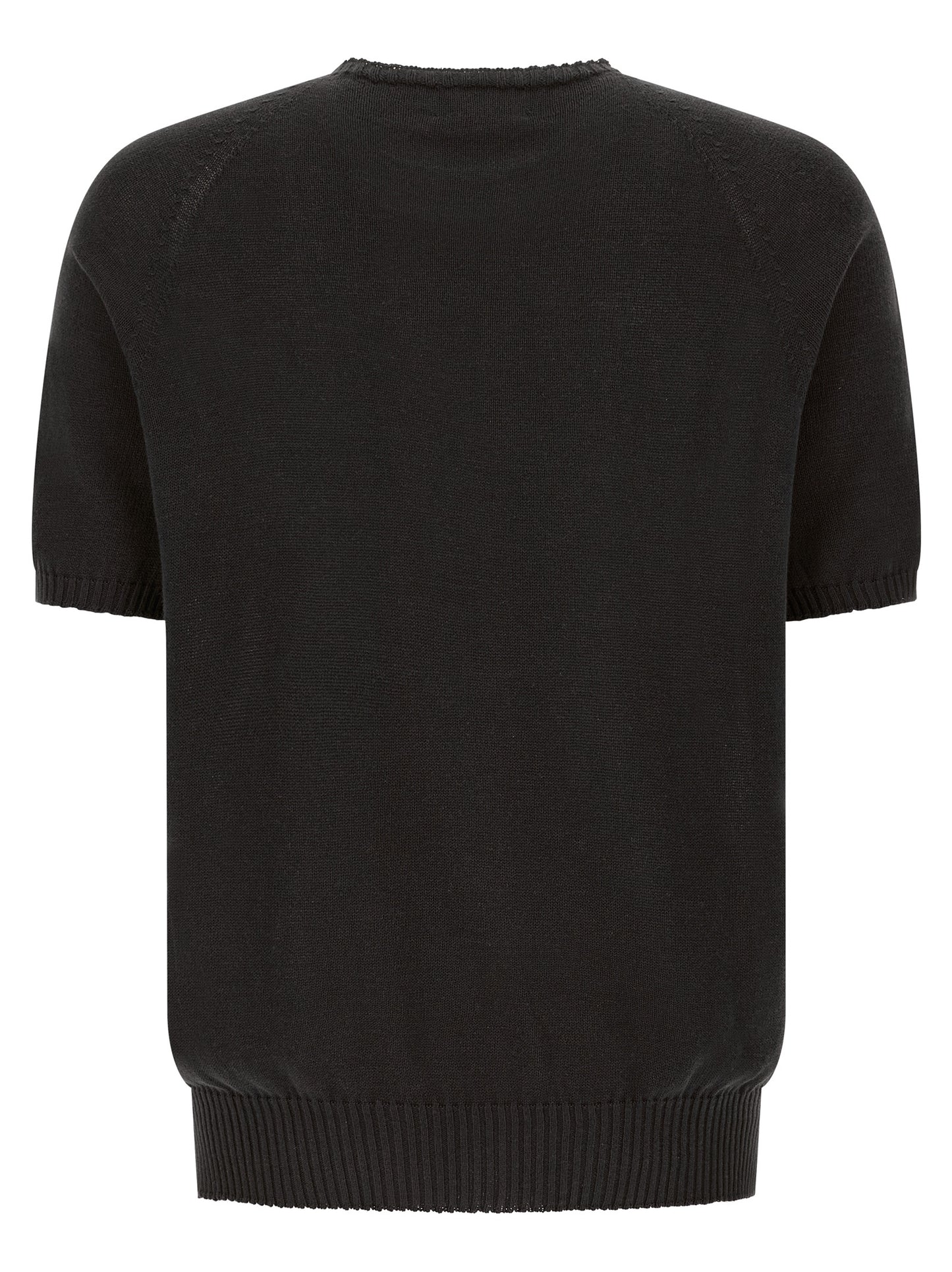 Black Cotton Cardigan