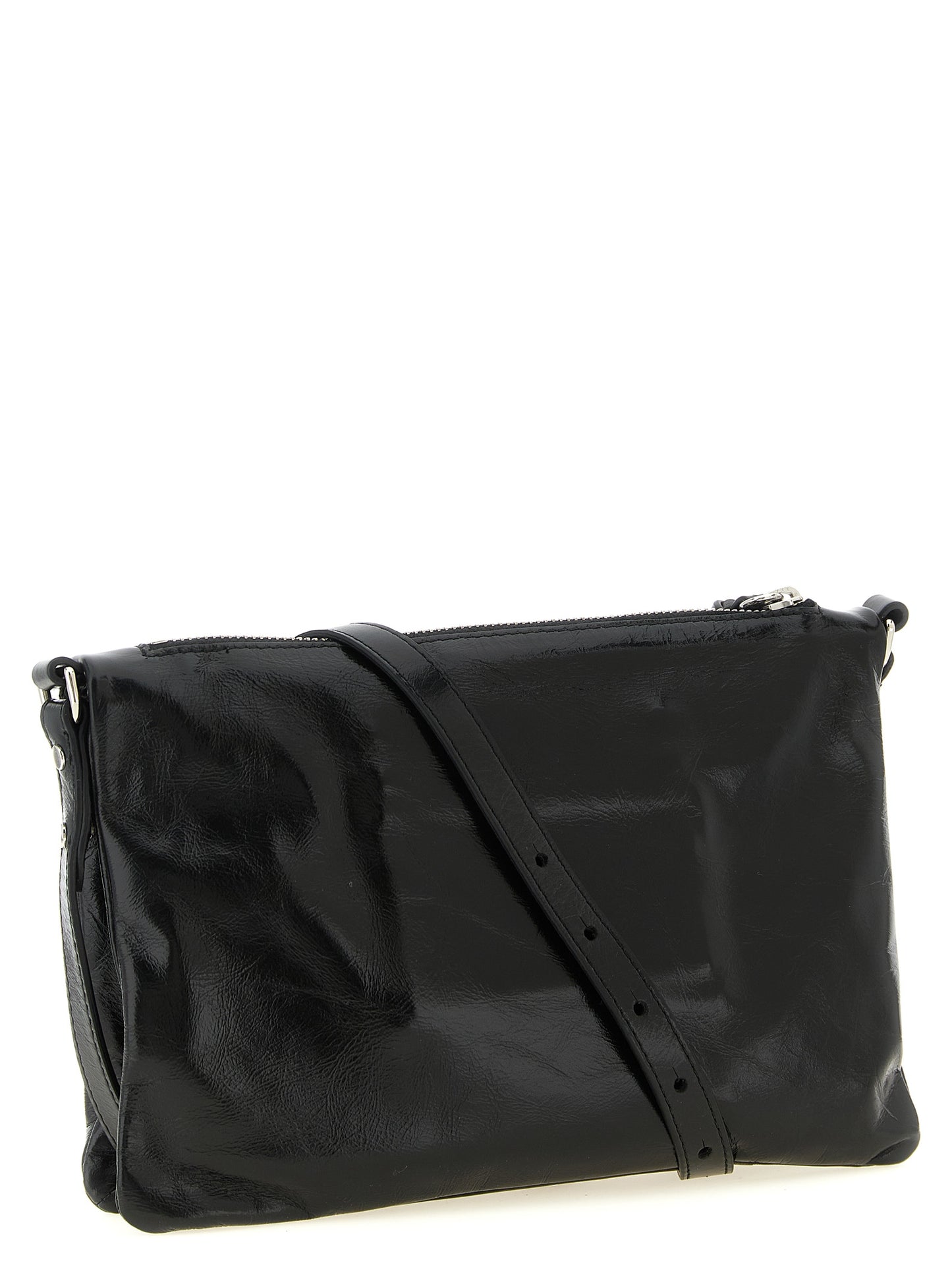 Black Calfskin Crossbody Bag
