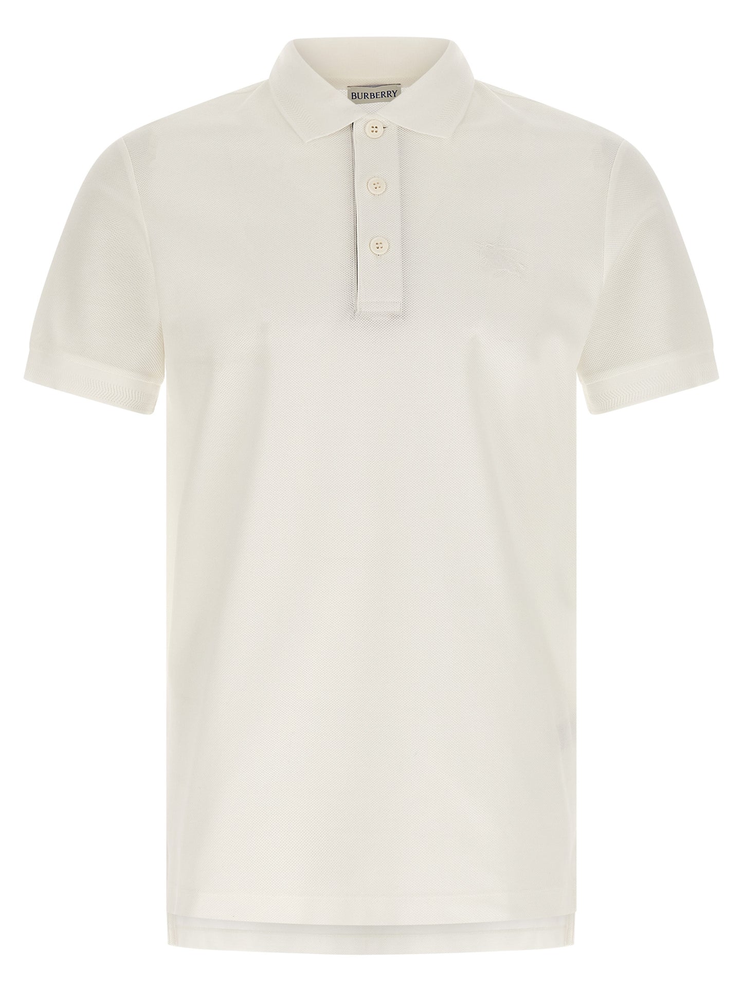 White Cotton Polo Shirt